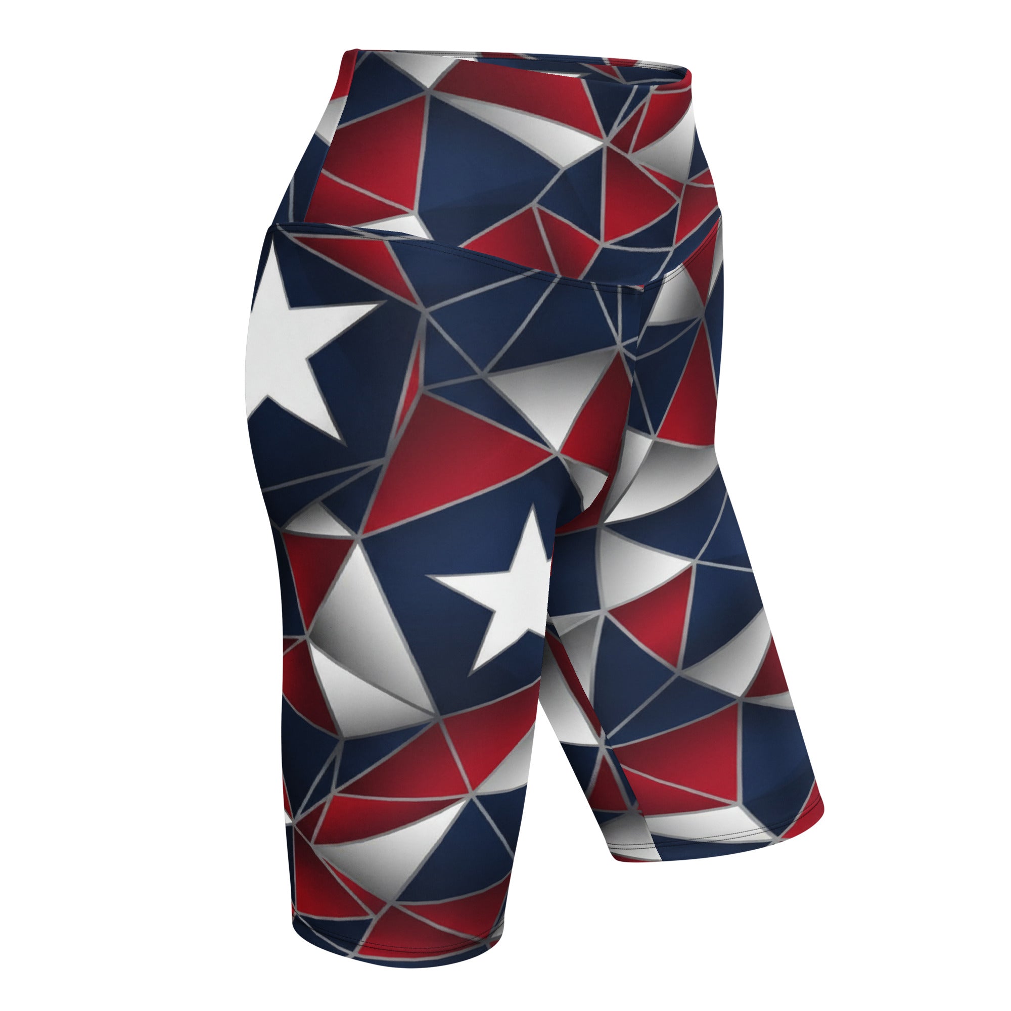 Geometric Flag Prism Bike Shorts | GearBunch