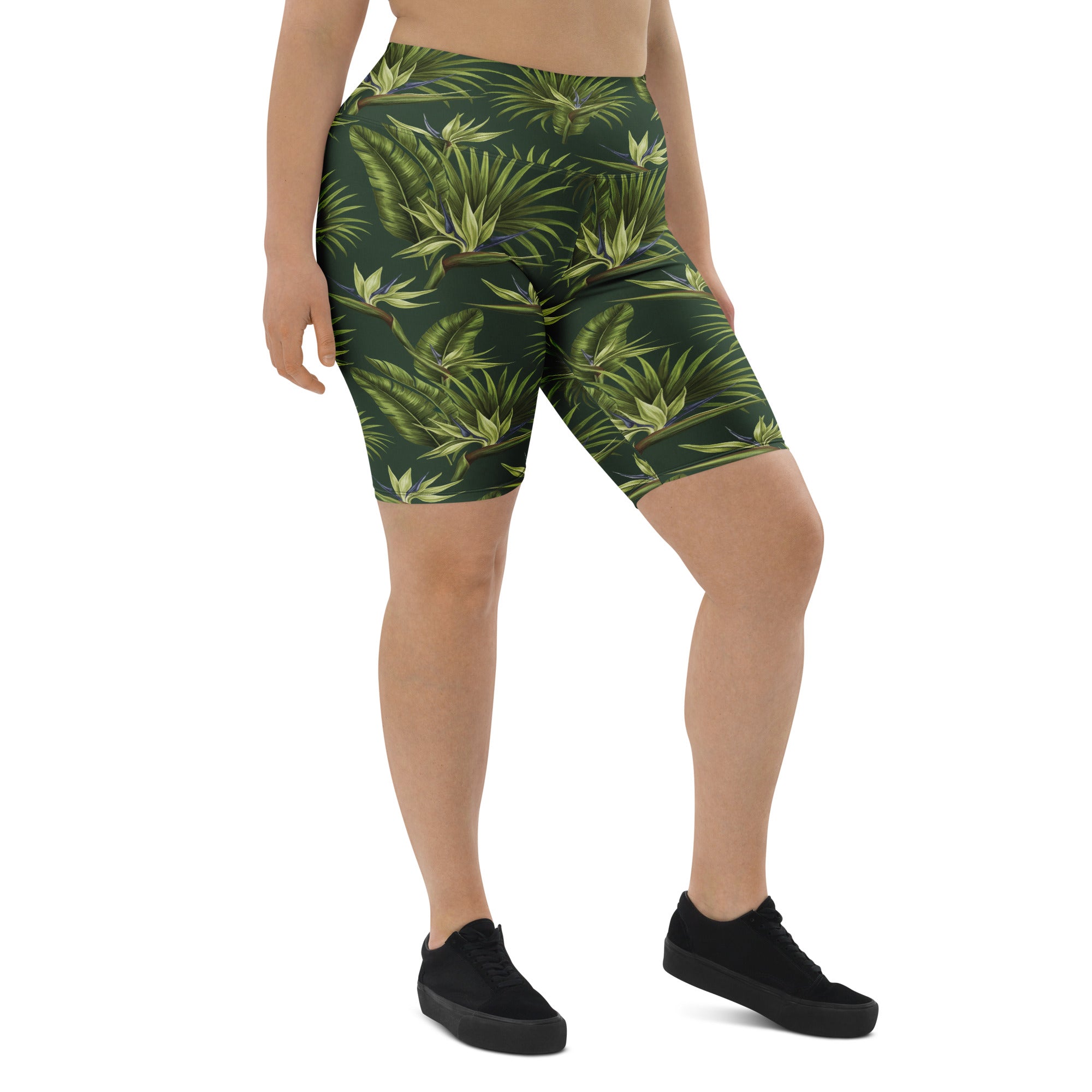 Tropical Palm Grove Bike Shorts | GearBunch
