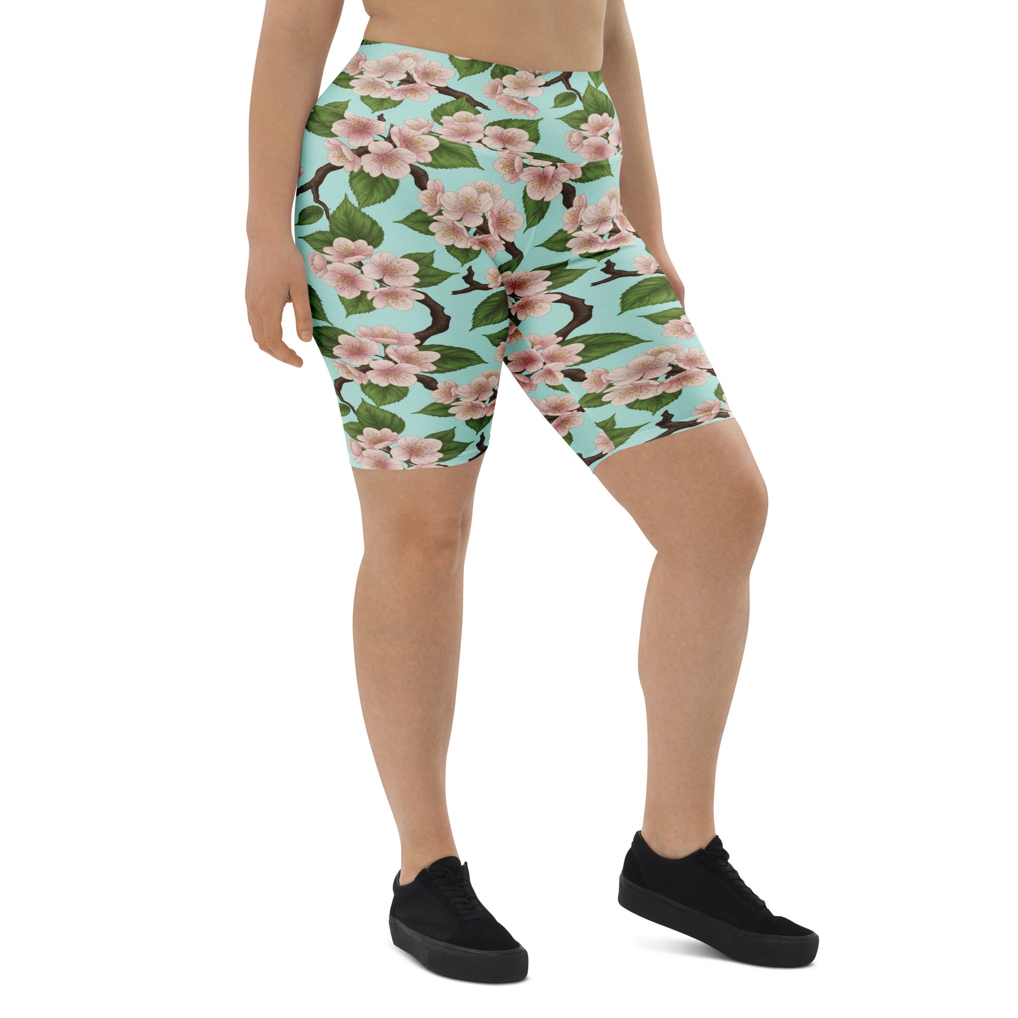 Cherry Blossom Branches Bike Shorts | GearBunch