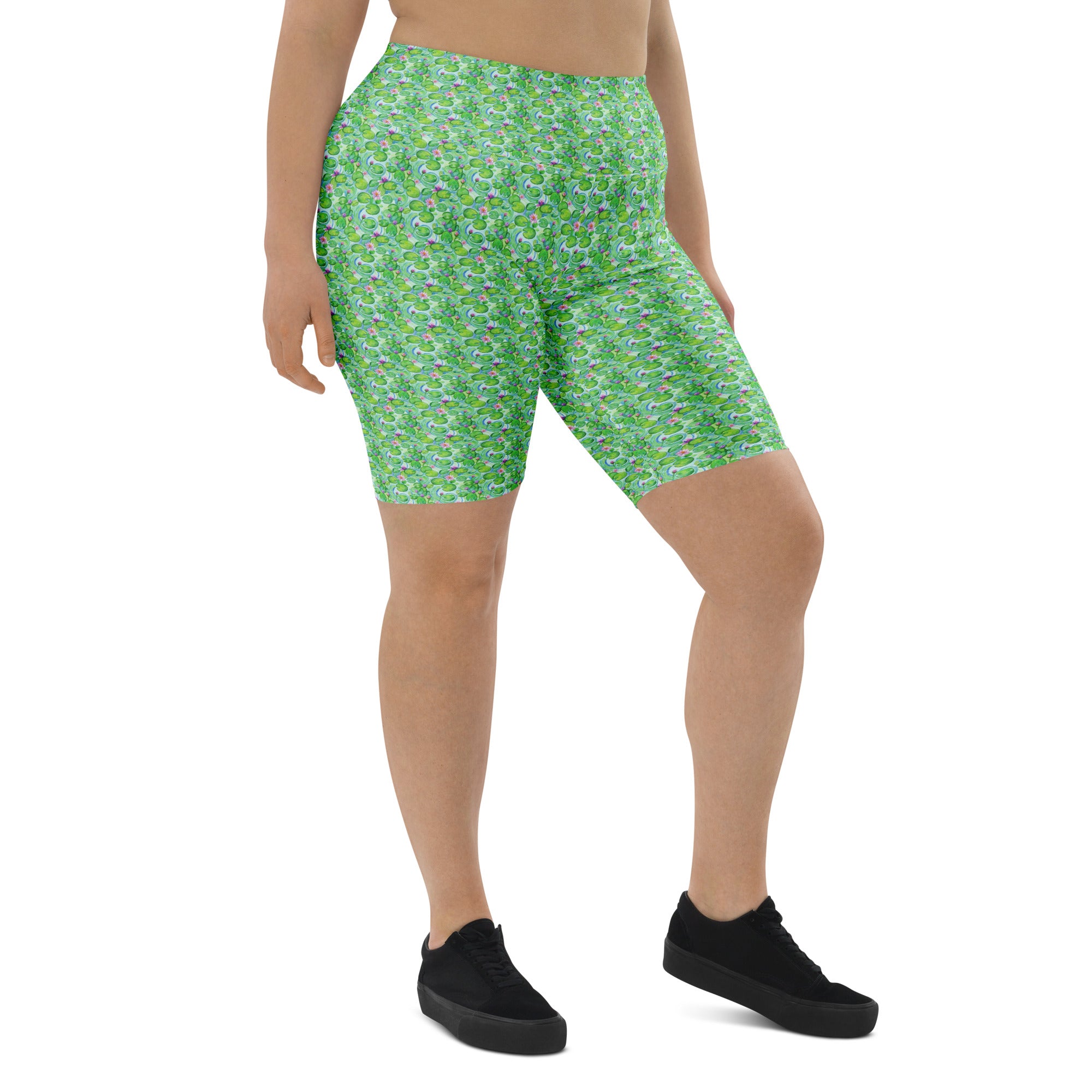 Claude Monet Water Lilies Bike Shorts | GearBunch