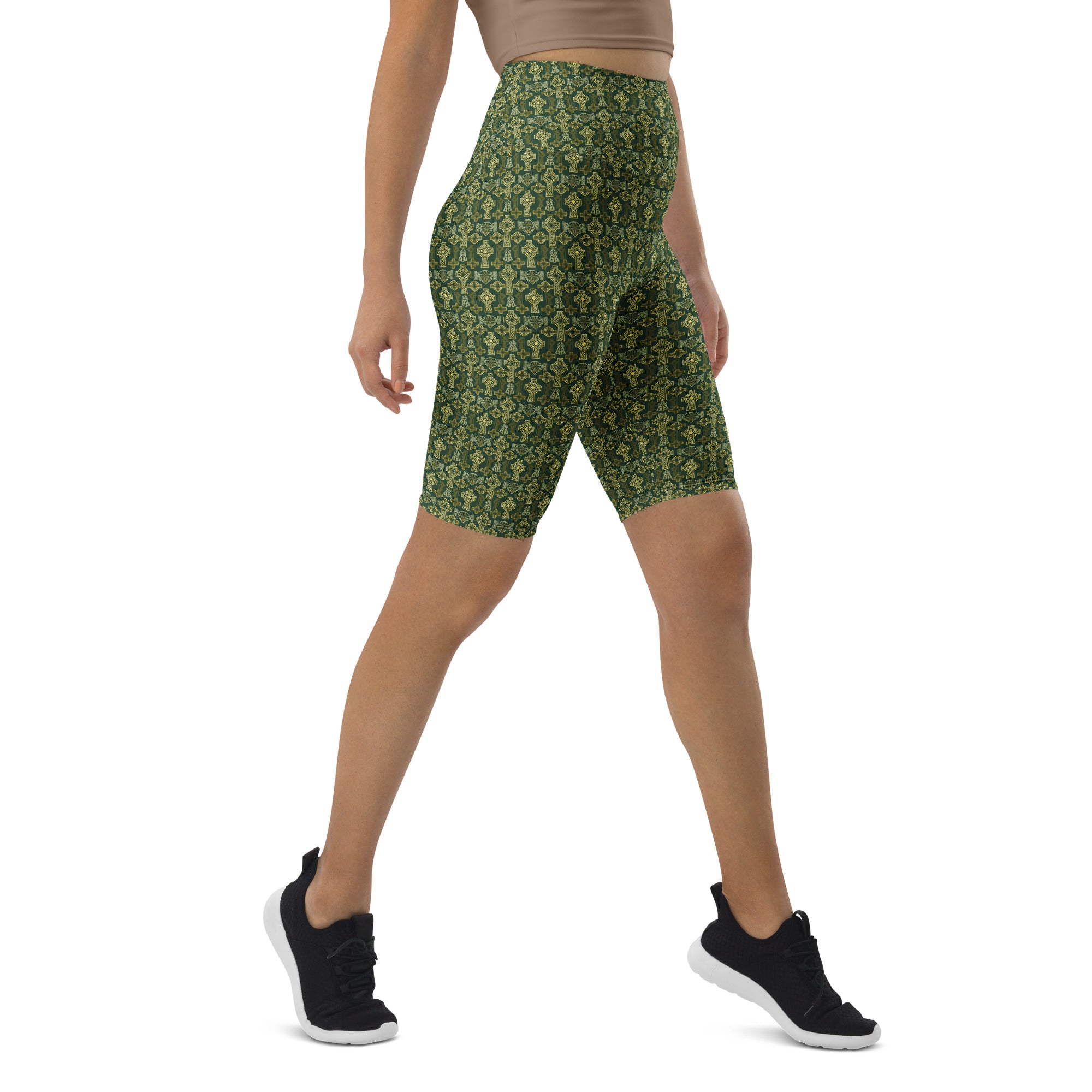 Celtic Cross Knotwork Bike Shorts | GearBunch