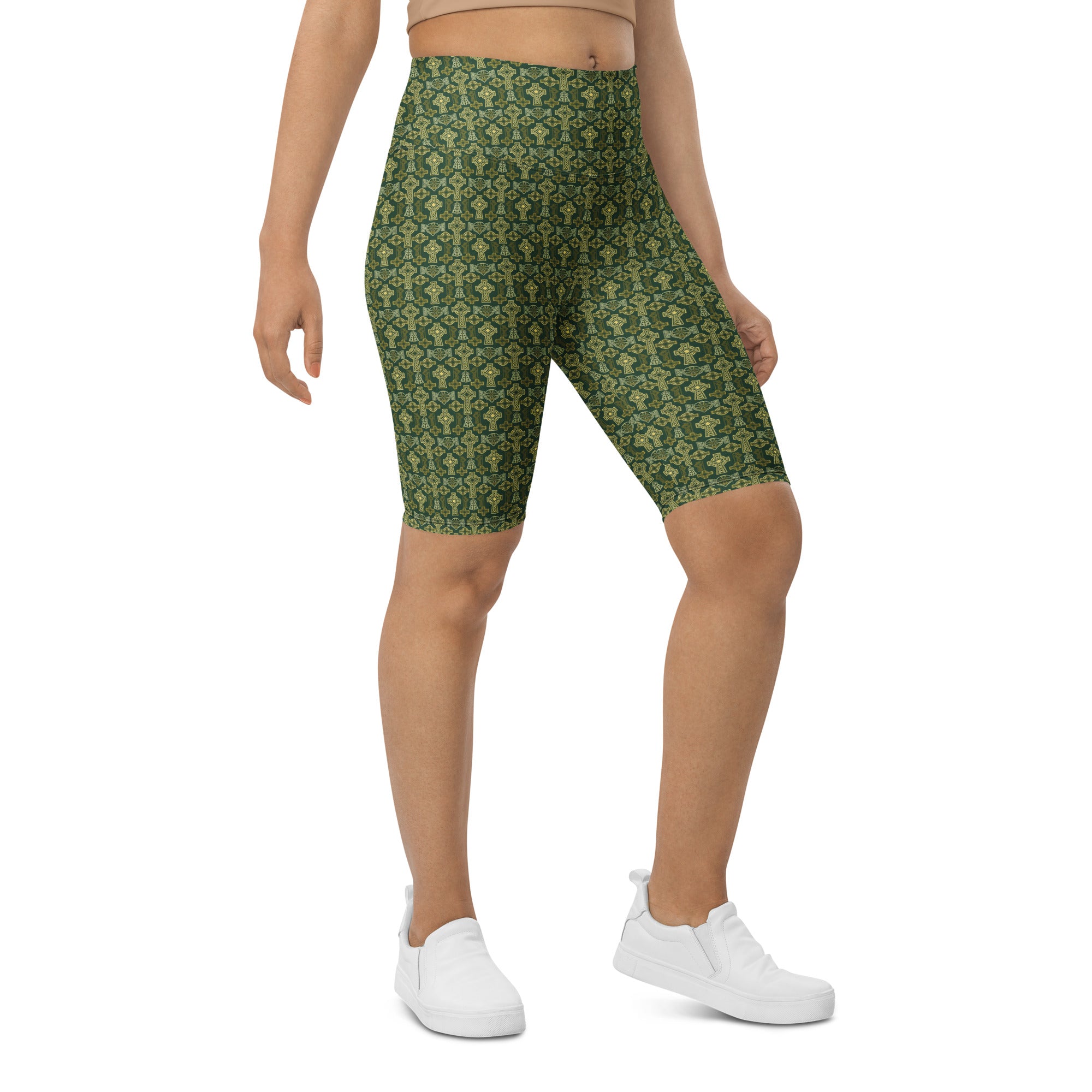 Celtic Cross Knotwork Bike Shorts | GearBunch