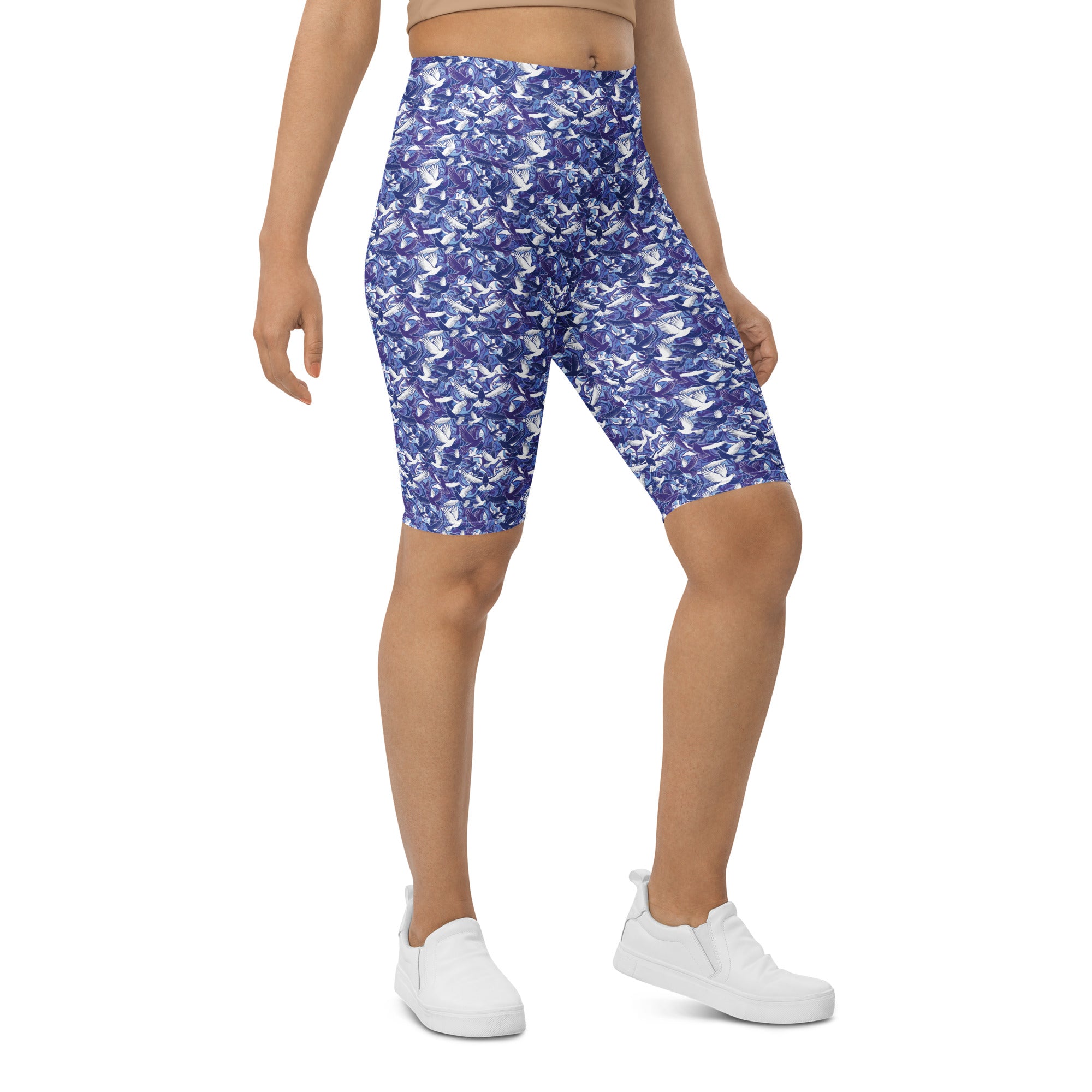 Dove in Flight Bike Shorts | GearBunch