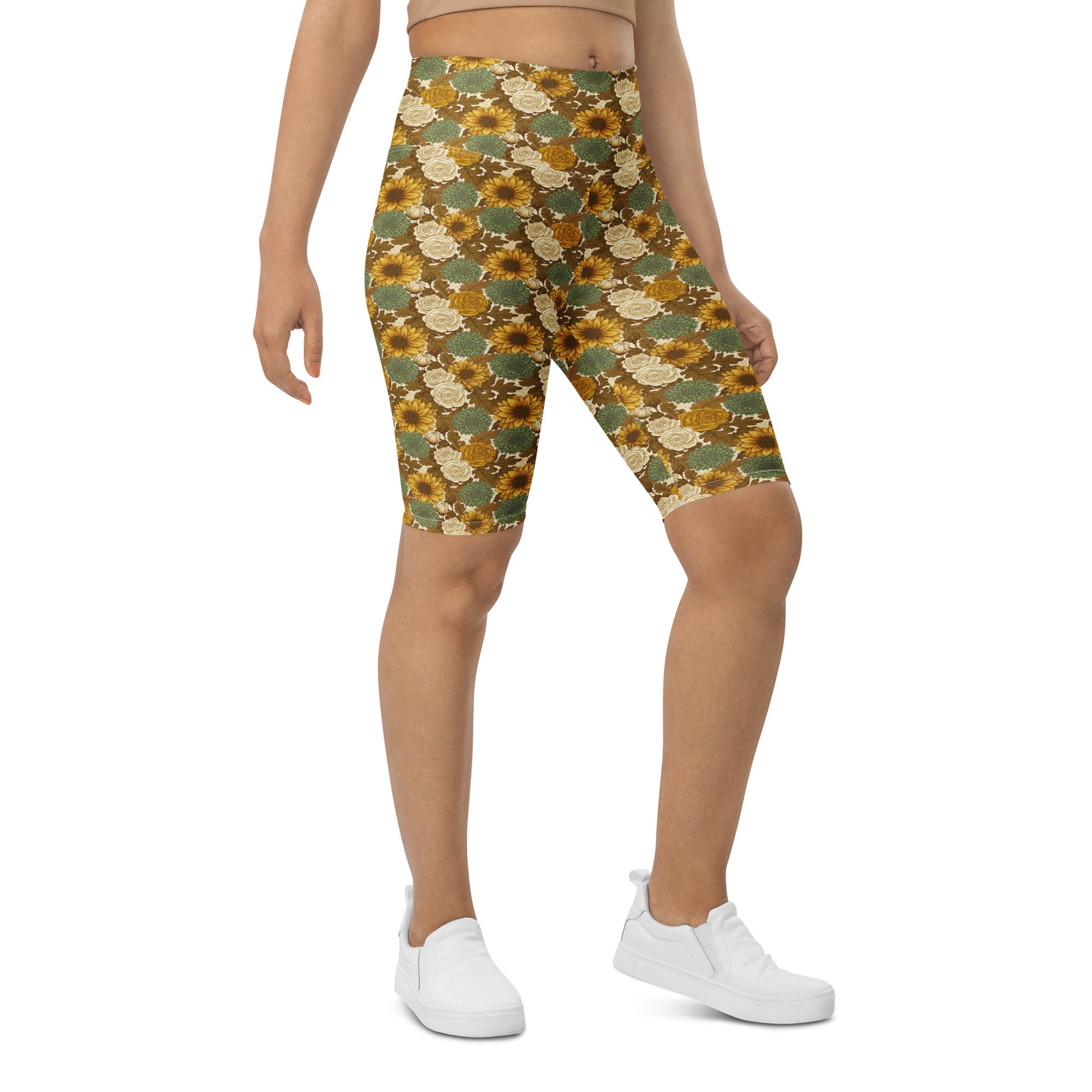Virgo Harvest Botanical Bike Shorts | GearBunch