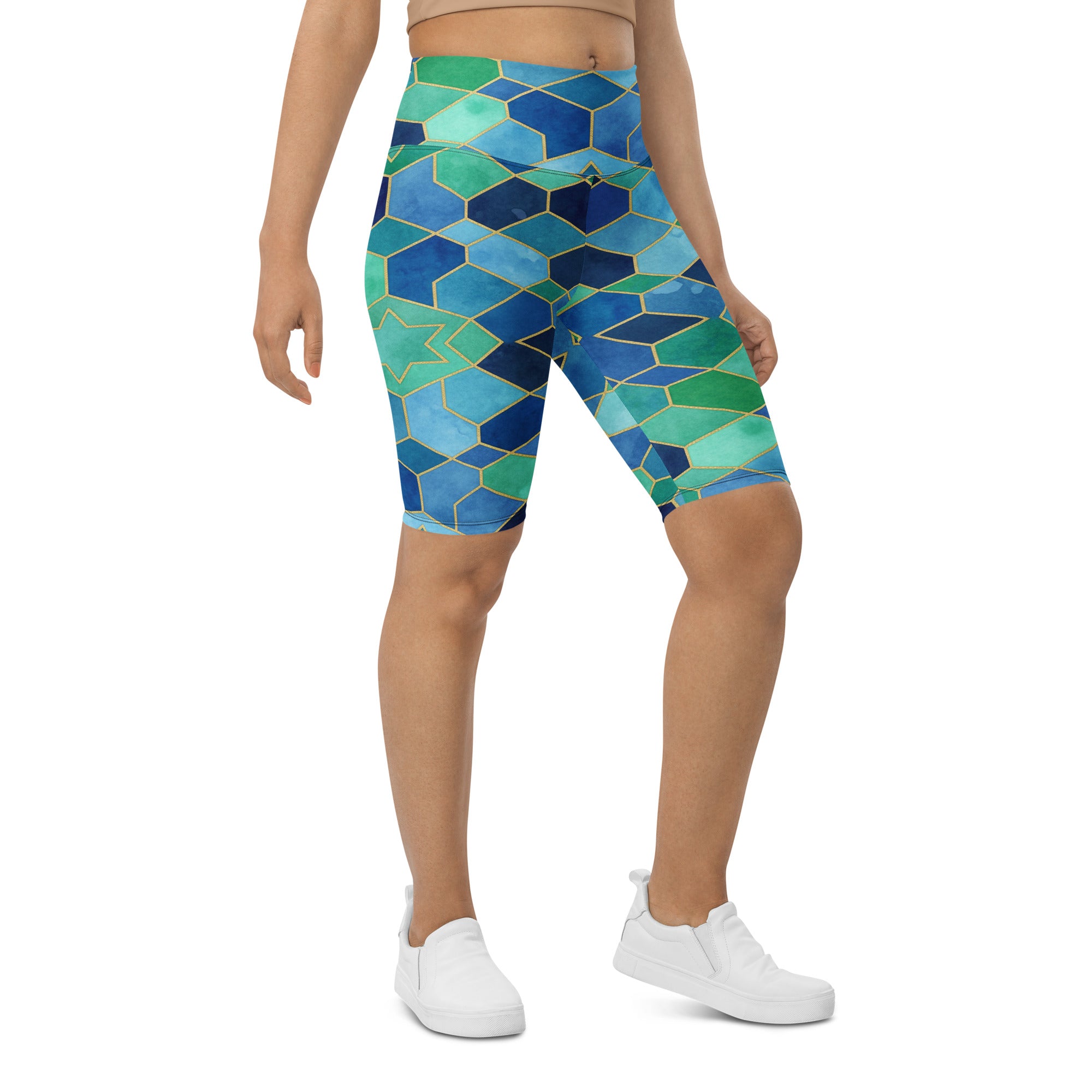 Ocean Blues Bike Shorts | GearBunch