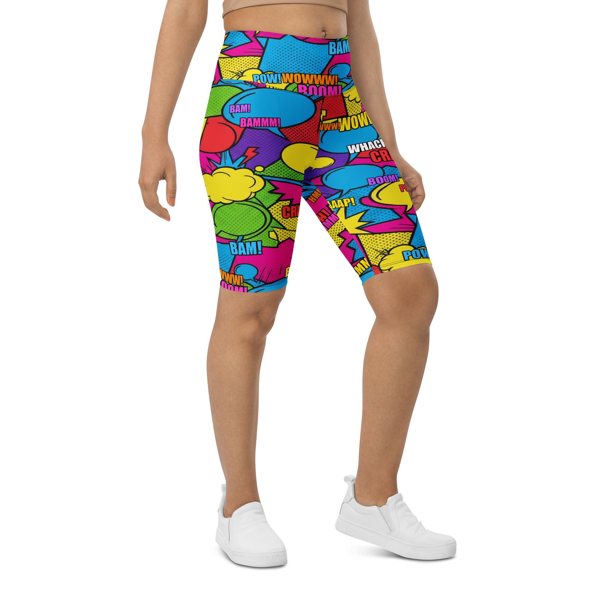 Comic Strip Retro Sunday Bike Shorts | GearBunch