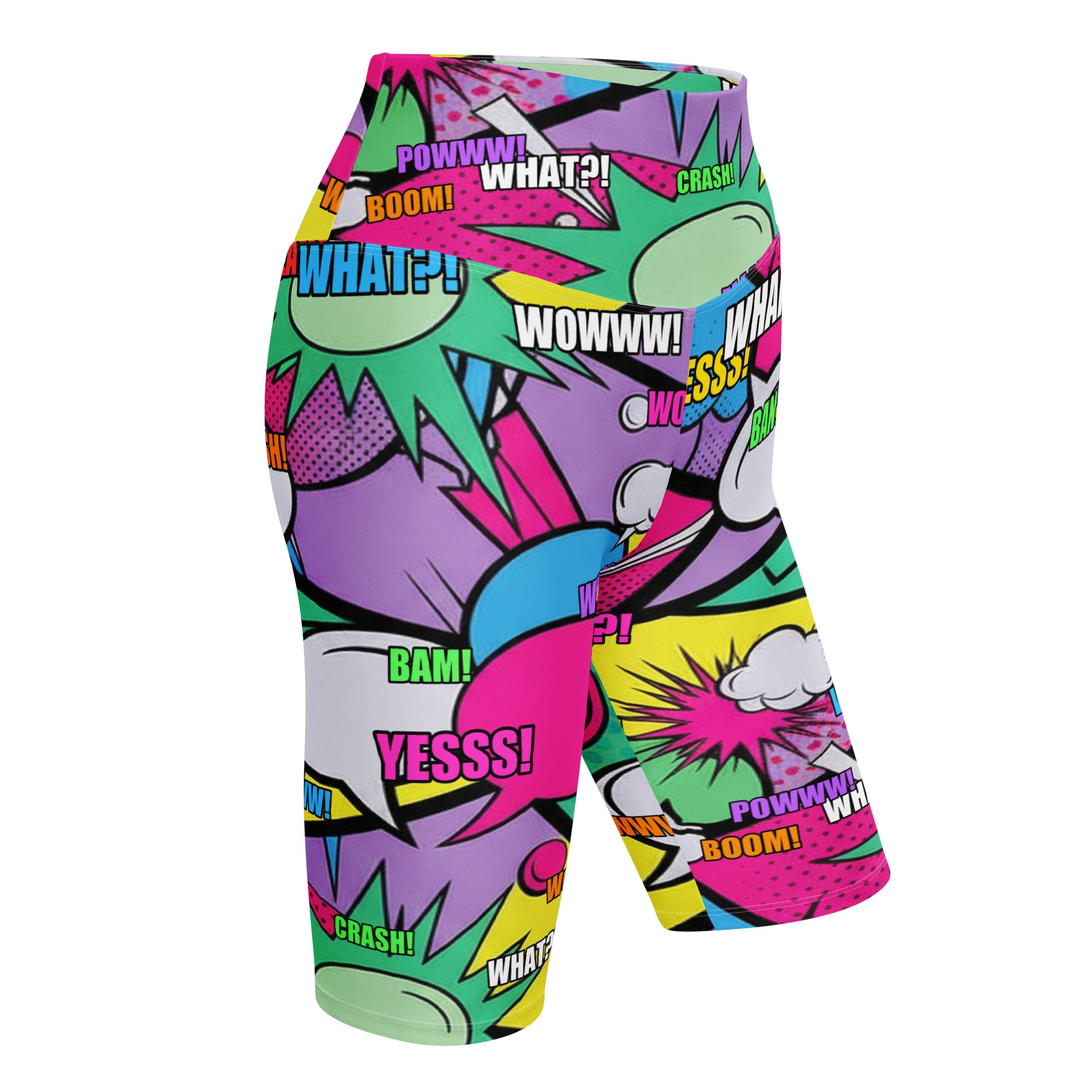 Comic Strip Pop Candy Bike Shorts | GearBunch