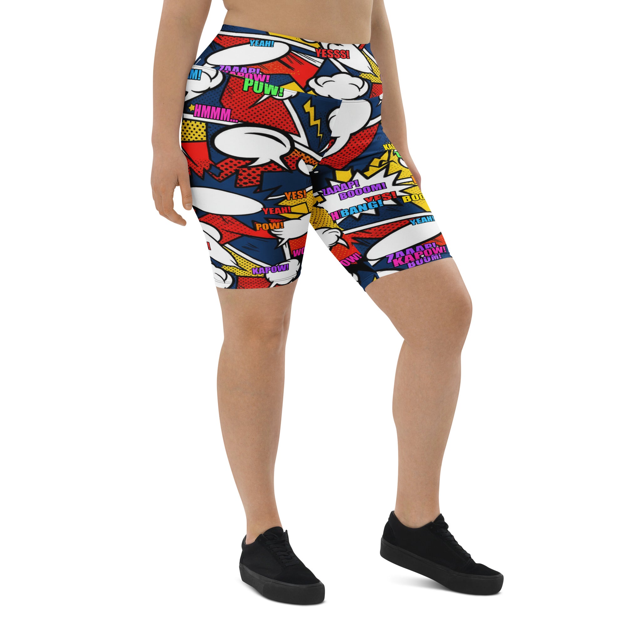 Comic Strip Thunder Punch Bike Shorts | GearBunch