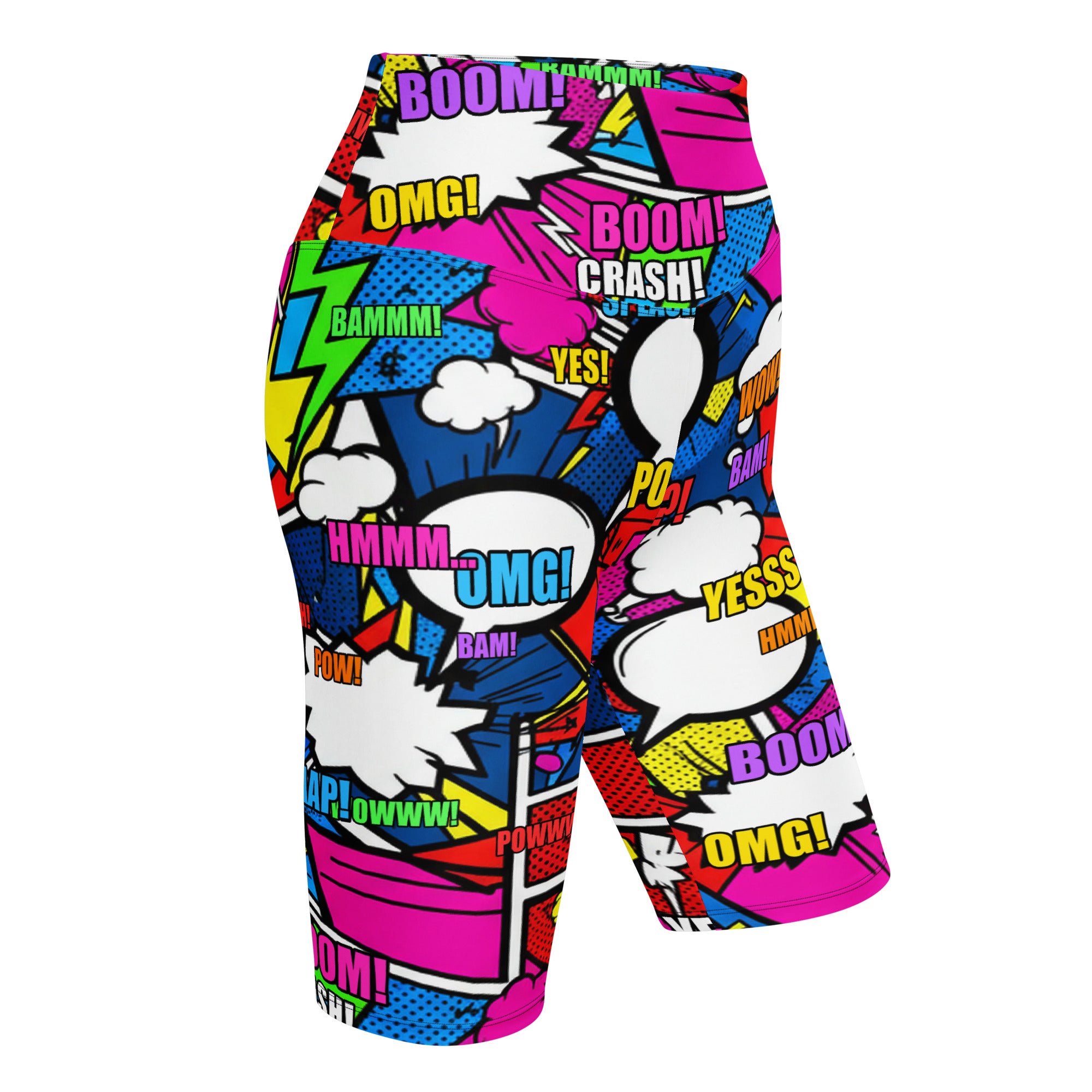 Comic Strip Ninja Night Bike Shorts | GearBunch