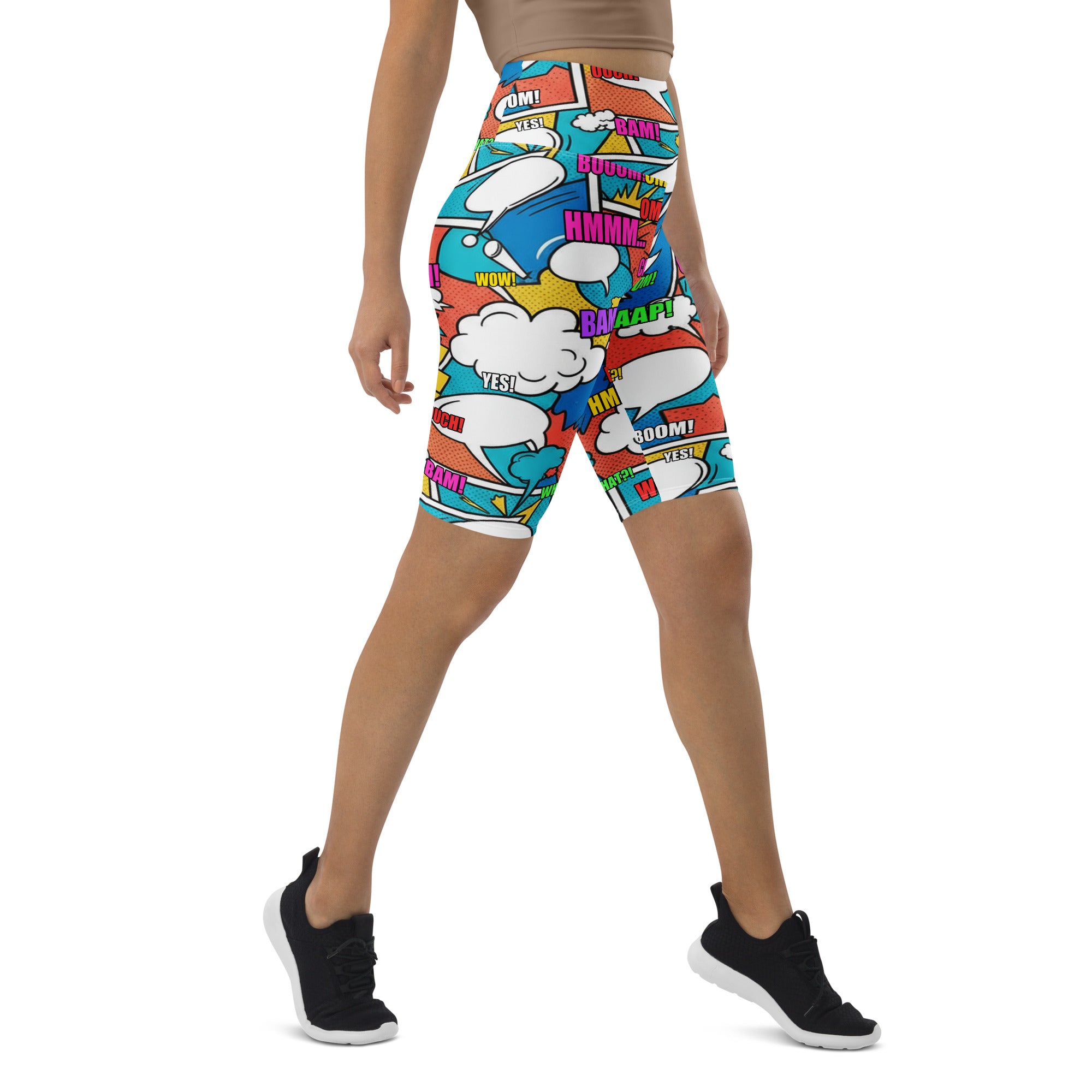 Comic Strip Surf Kapow Bike Shorts | GearBunch