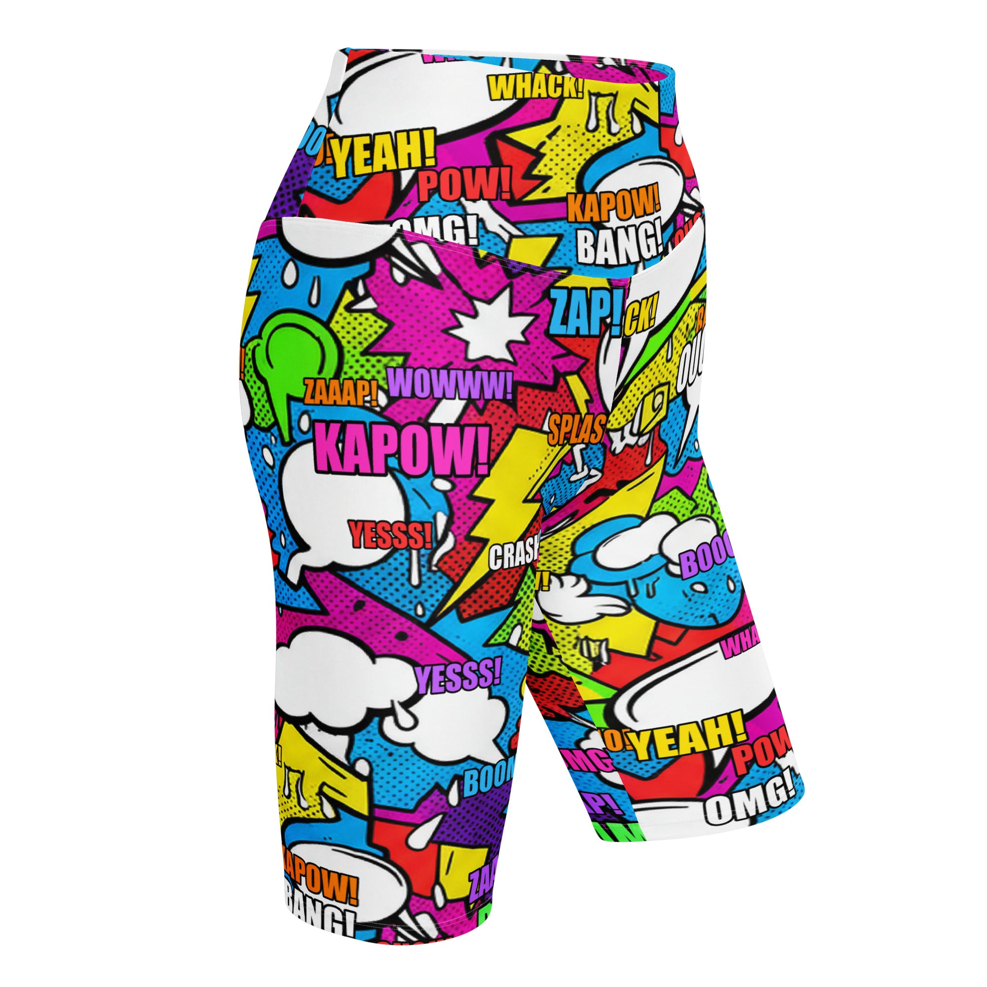 Comic Strip Graffiti Street Bike Shorts | GearBunch