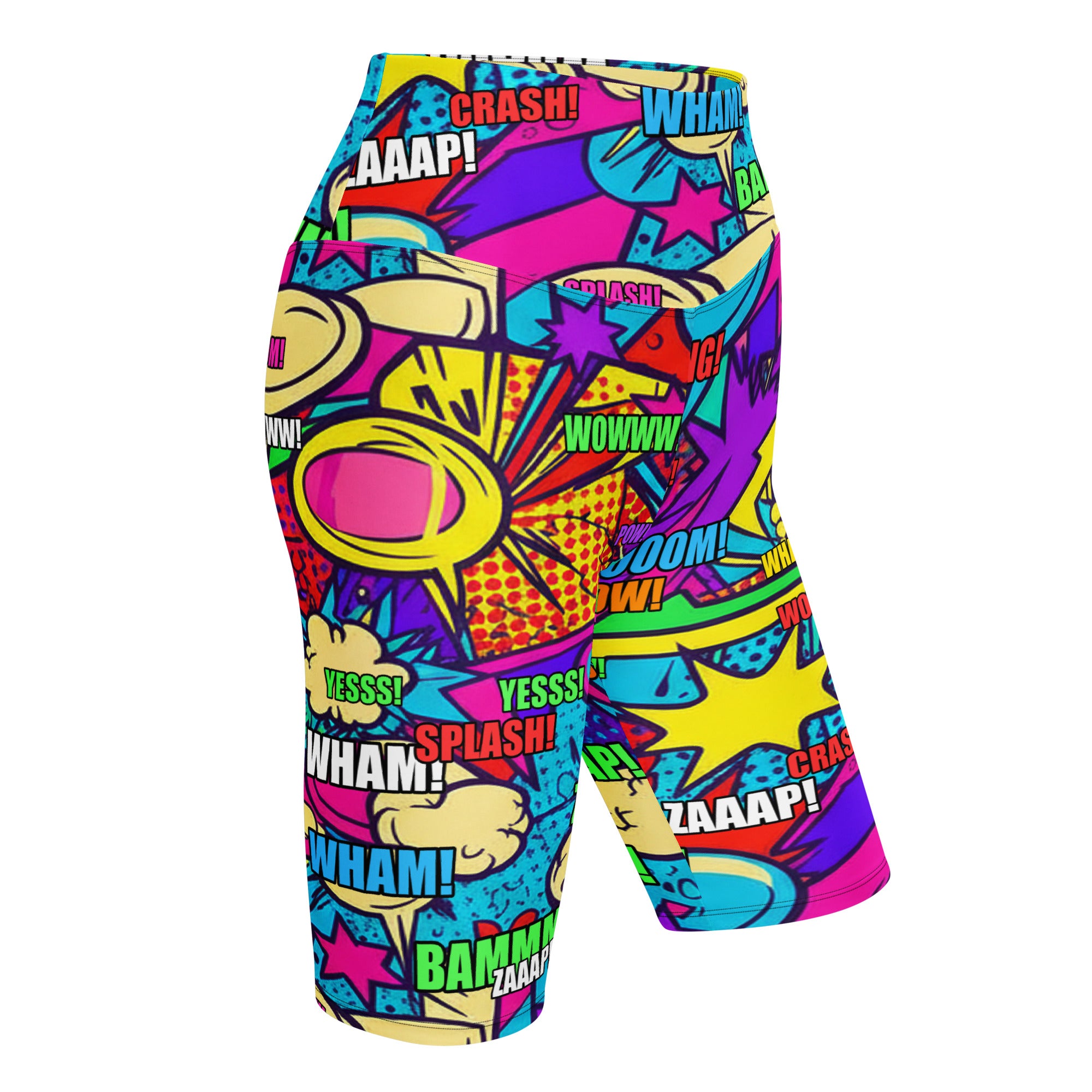 Comic Strip Pirate Adventure Bike Shorts | GearBunch