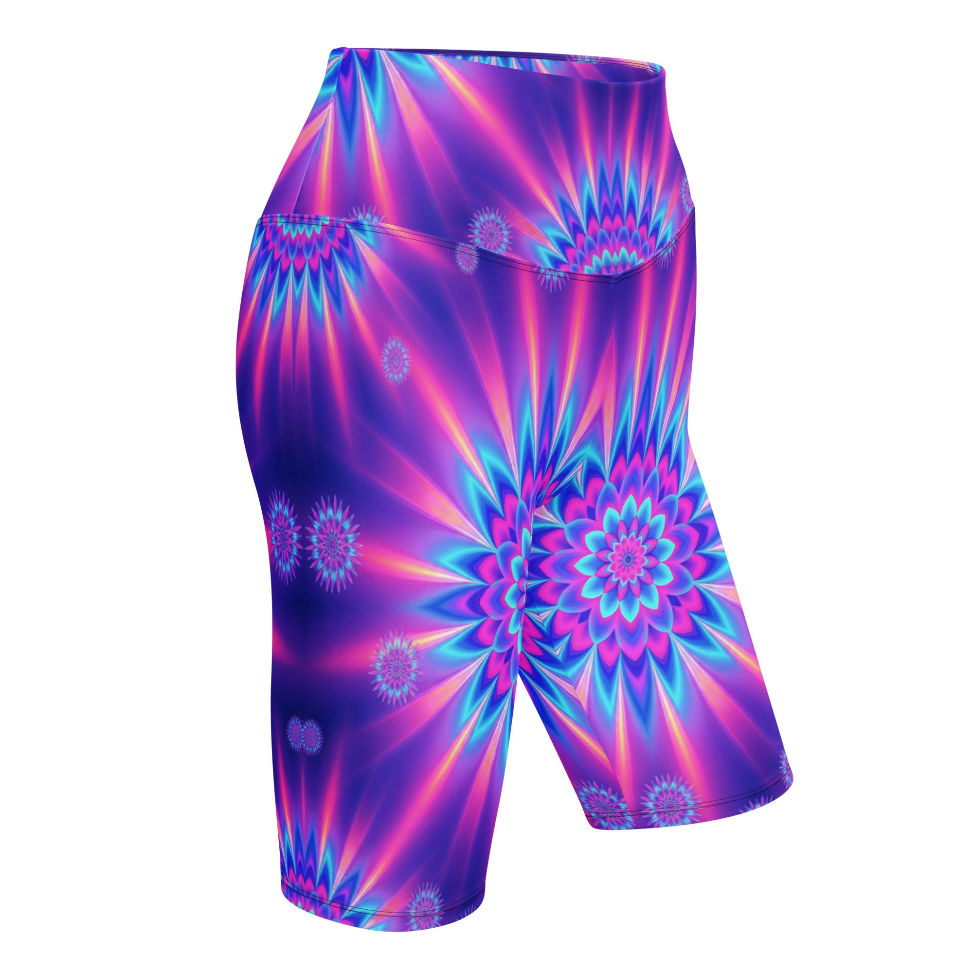 Psychedelic Vaporwave Dream Bike Shorts | GearBunch