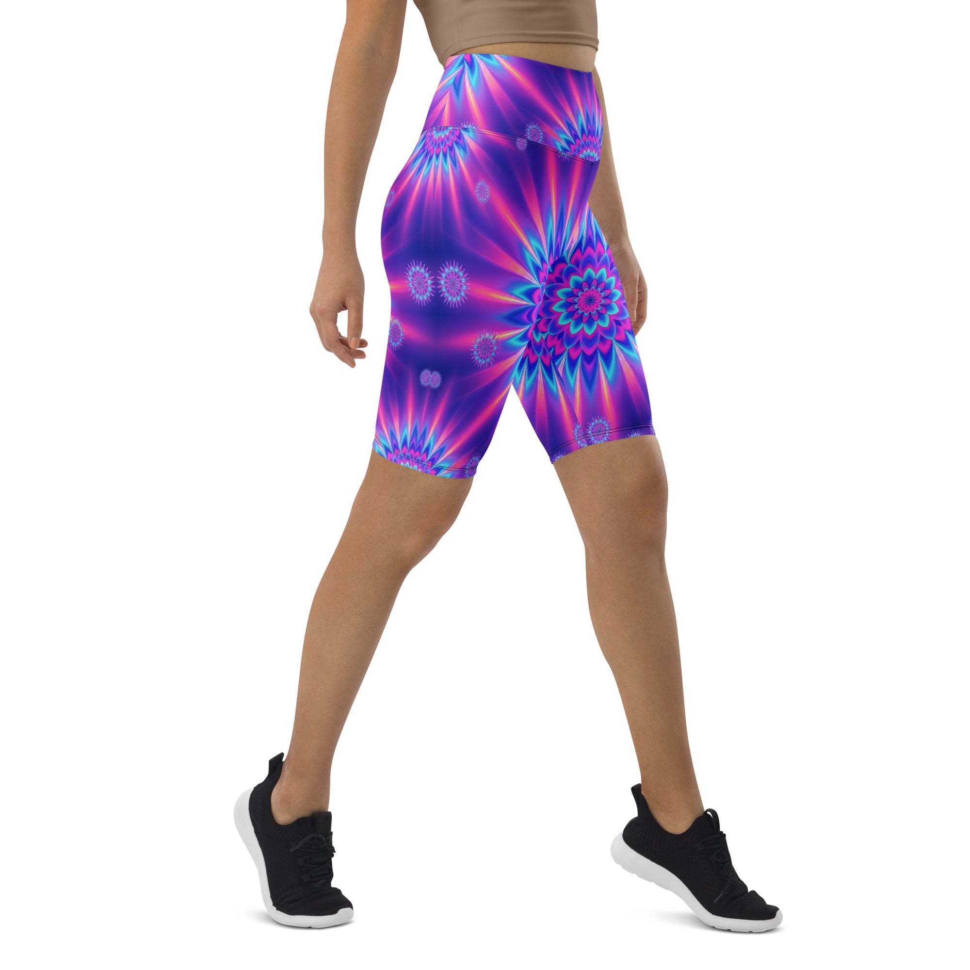 Psychedelic Vaporwave Dream Bike Shorts | GearBunch