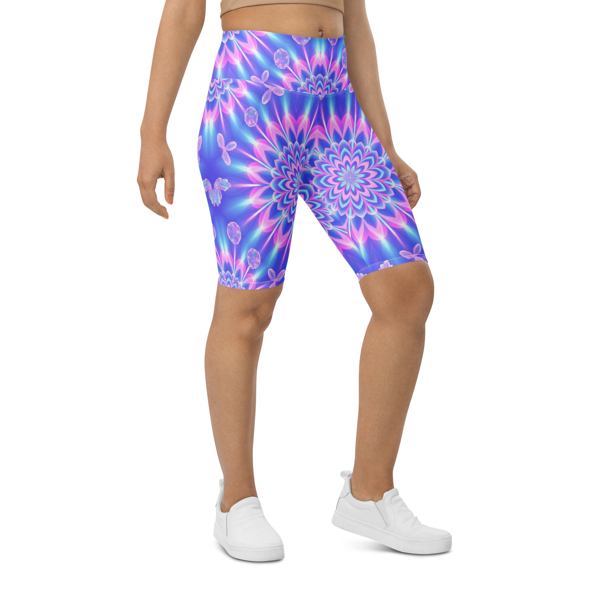 Psychedelic Fairy Ring Bike Shorts | GearBunch