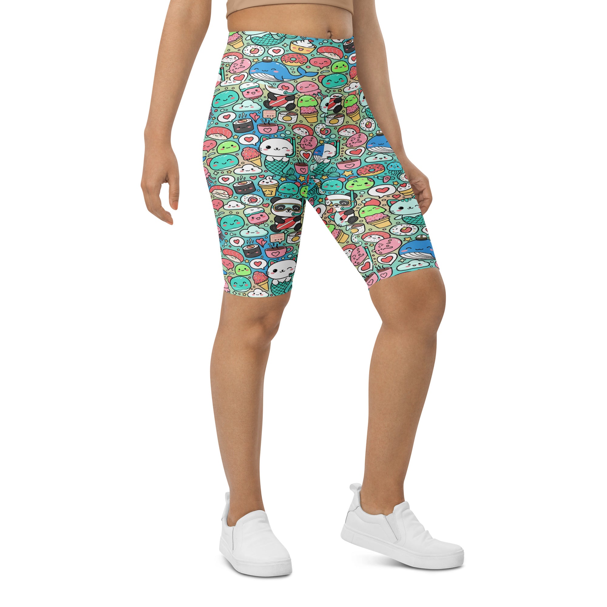 Kawaii Ocean Friends Bike Shorts | GearBunch