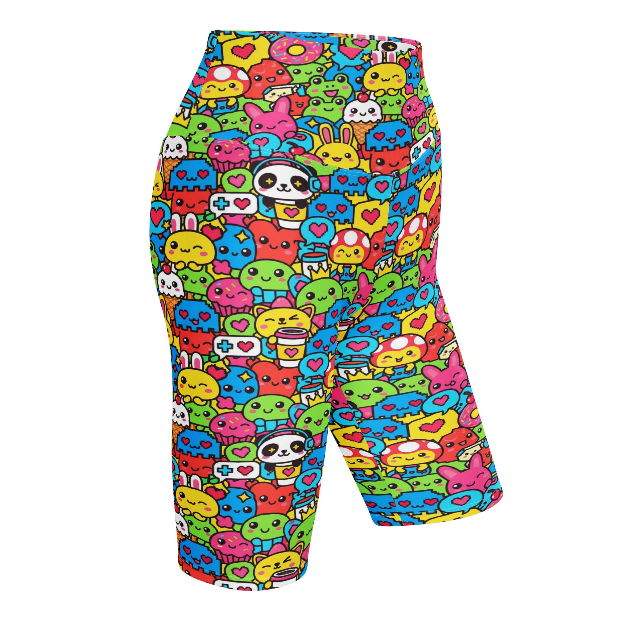 Kawaii Arcade Game Bike Shorts | GearBunch