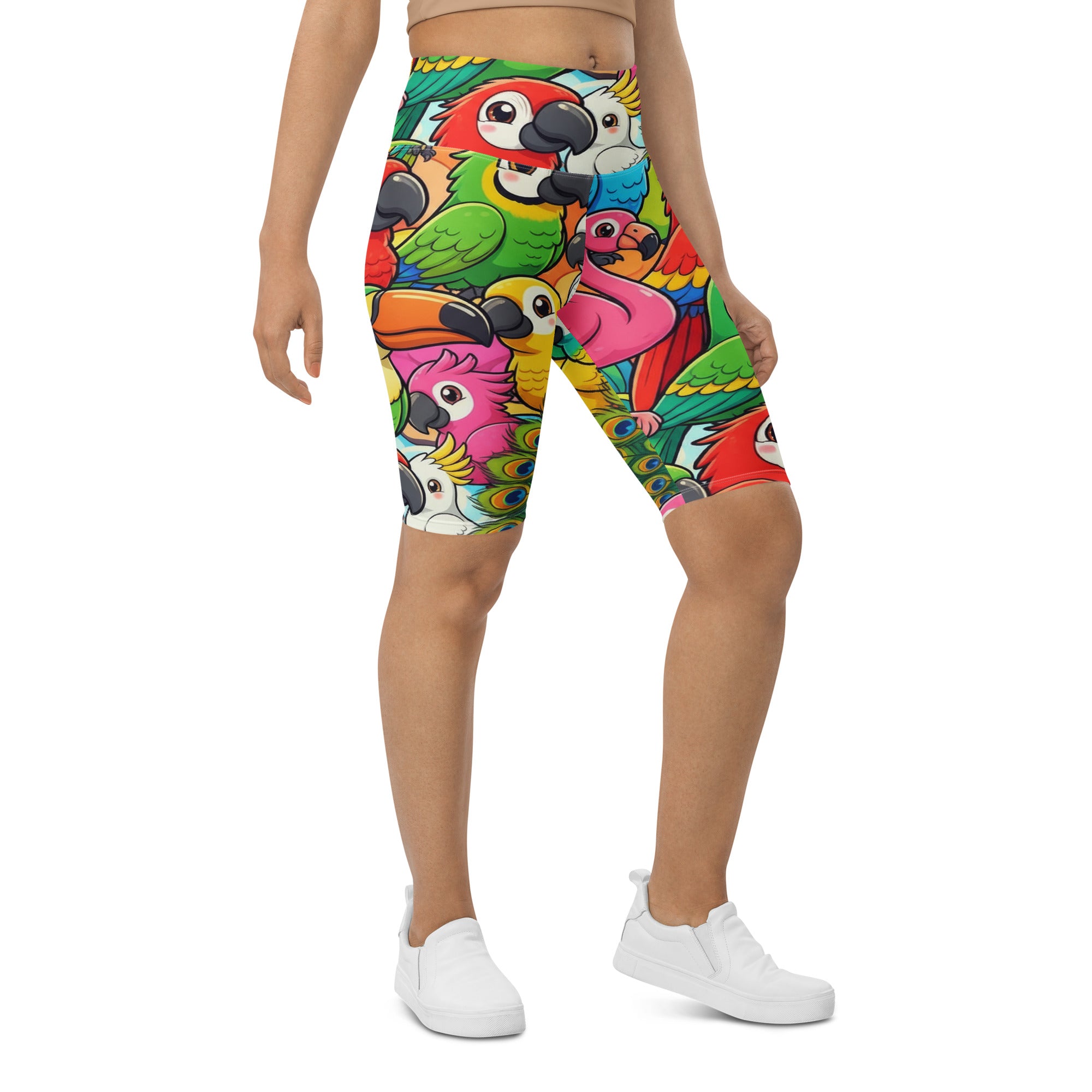 Tropical Birds Bike Shorts | GearBunch