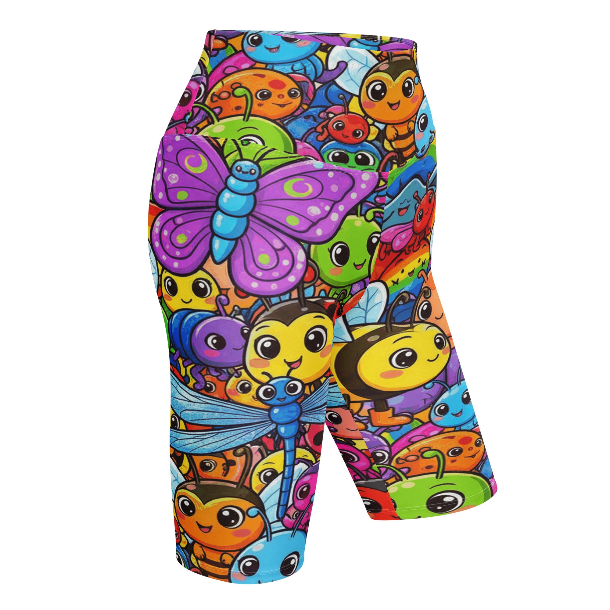Vibrant Bug Life Bike Shorts | GearBunch