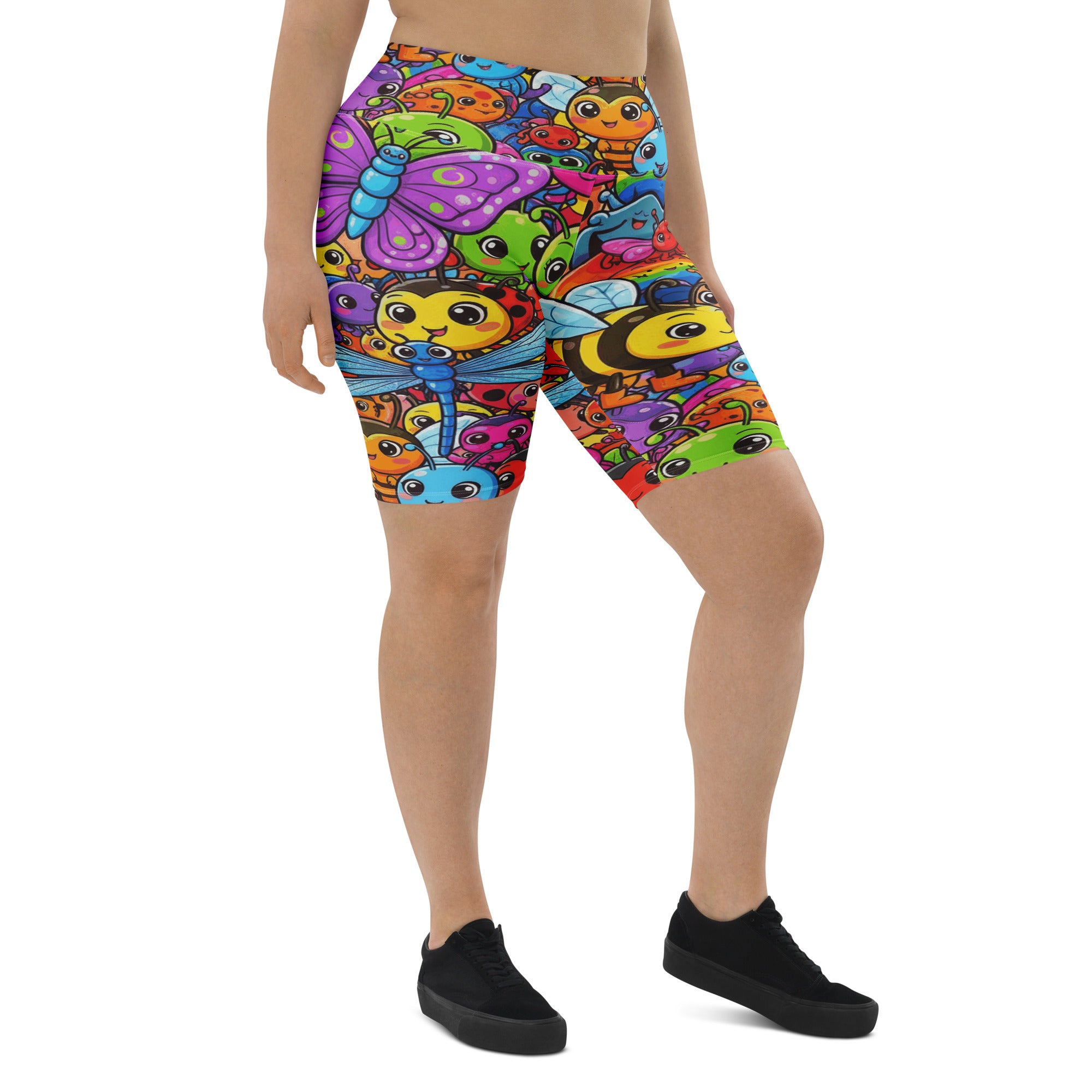 Vibrant Bug Life Bike Shorts | GearBunch