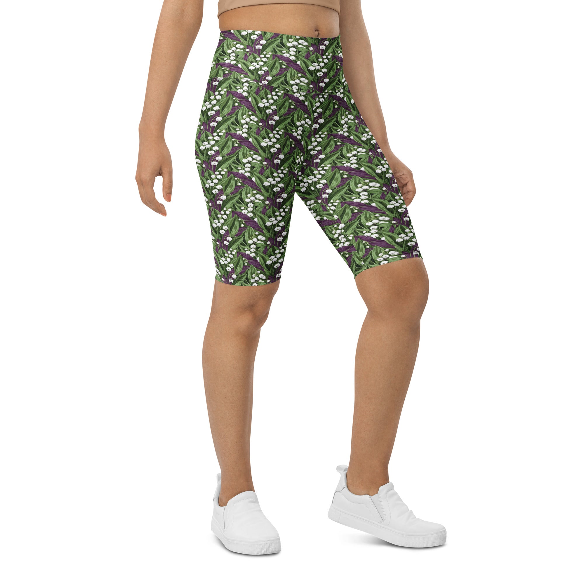 Lily of the Valley Bike Shorts | GearBunch