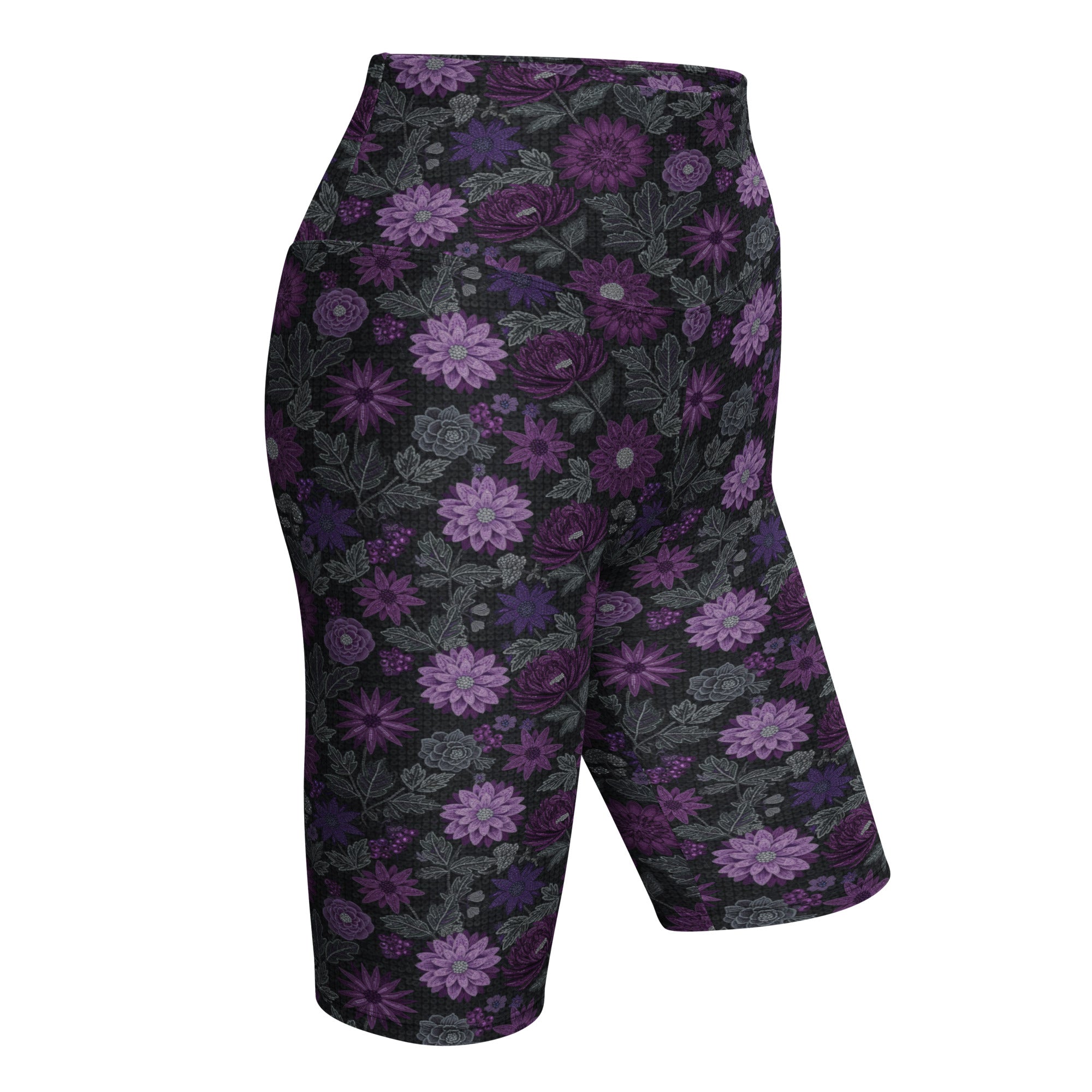 Jewel Paillette Orchid Bike Shorts | GearBunch