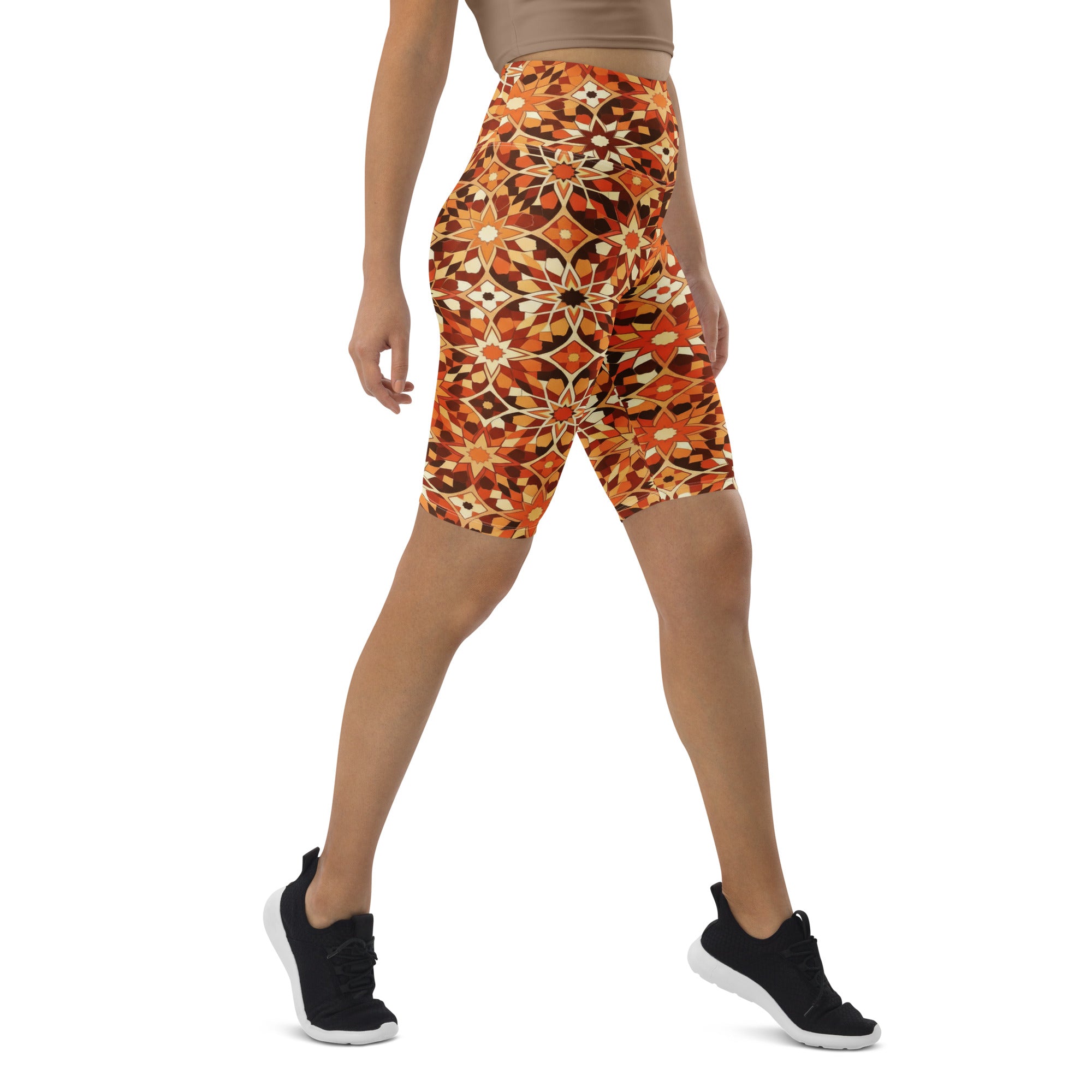 Zellige Desert Sand Bike Shorts | GearBunch