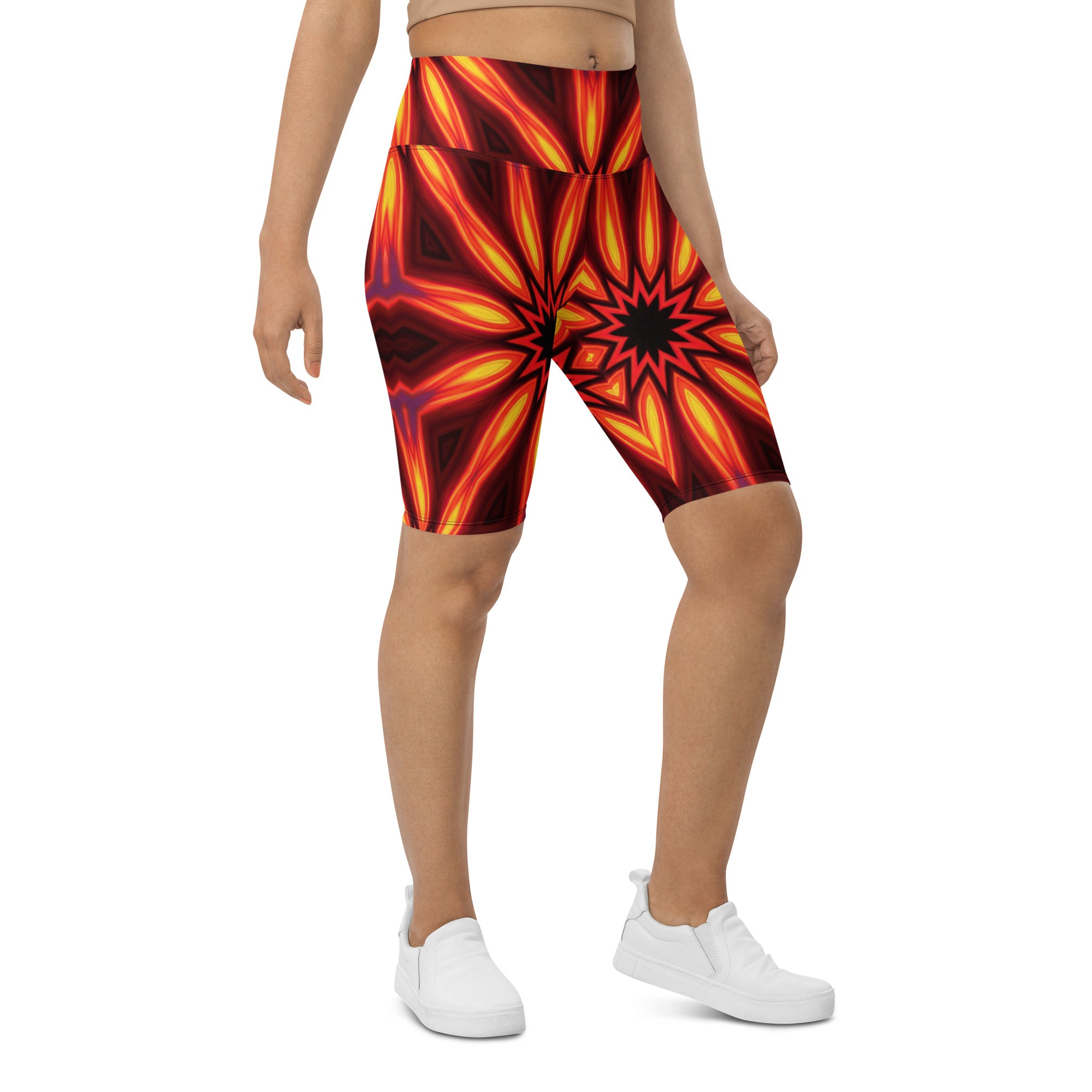 Psychedelic Infrared Bike Shorts | GearBunch
