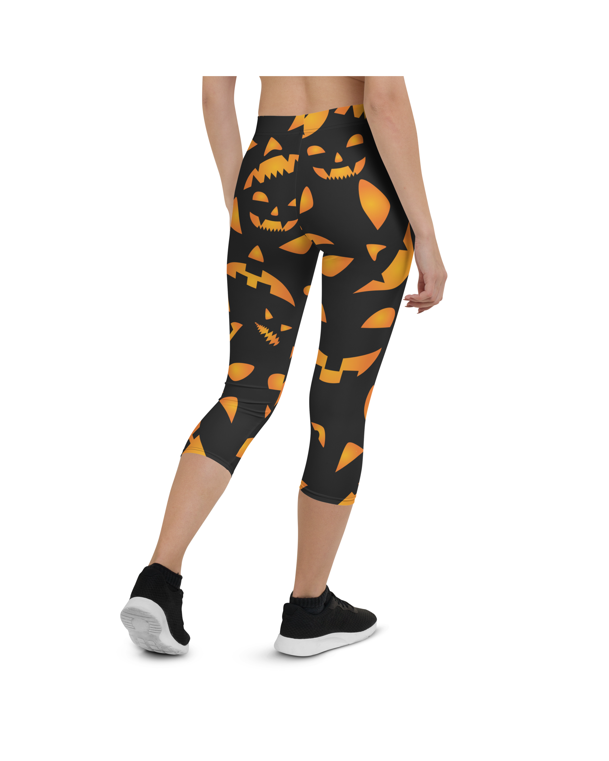 Jack-O-Lantern Halloween Capris | GearBunch