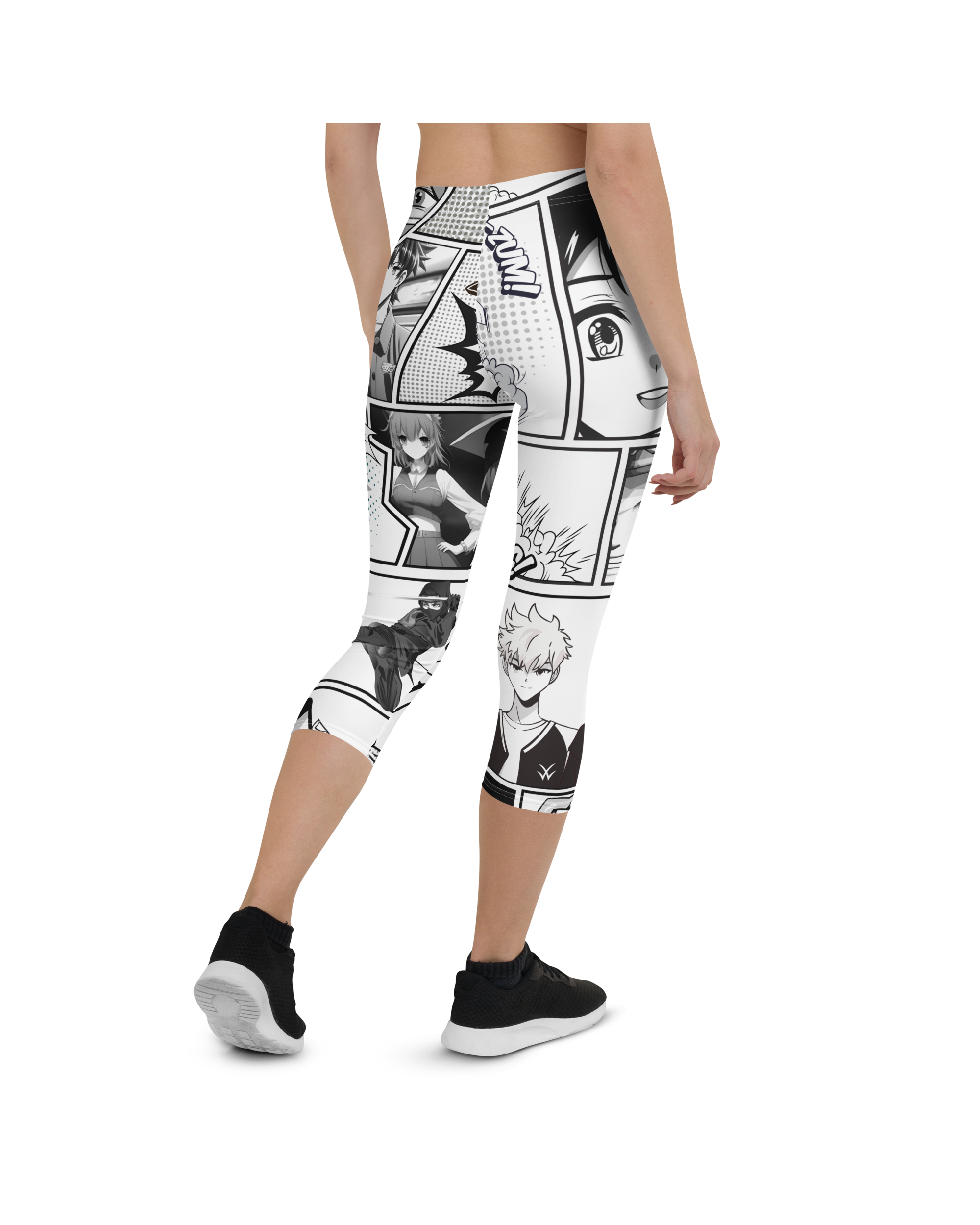 Black and White Comic Capris | GearBunch