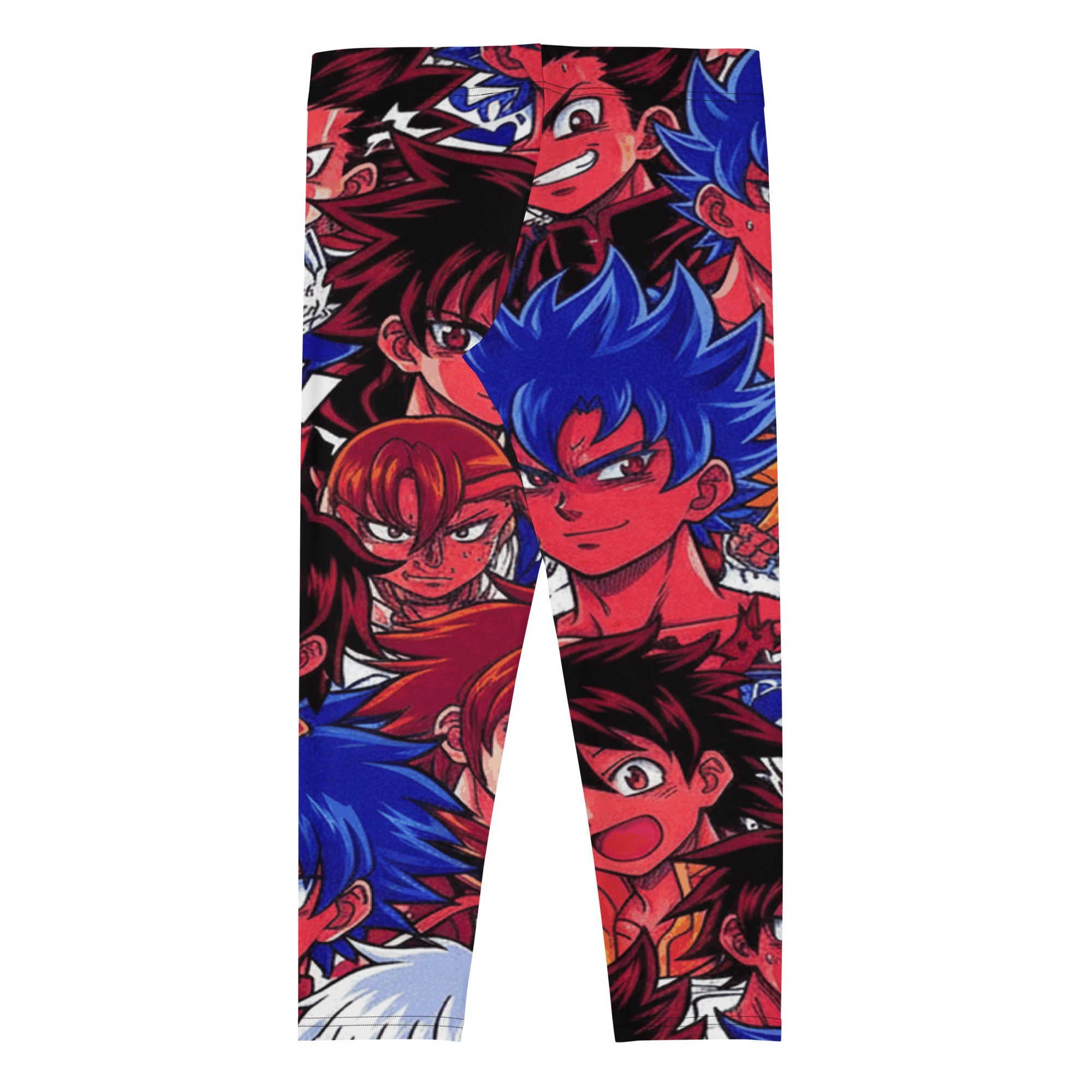 Anime Collage Dark Shonen Capri Leggings | GearBunch