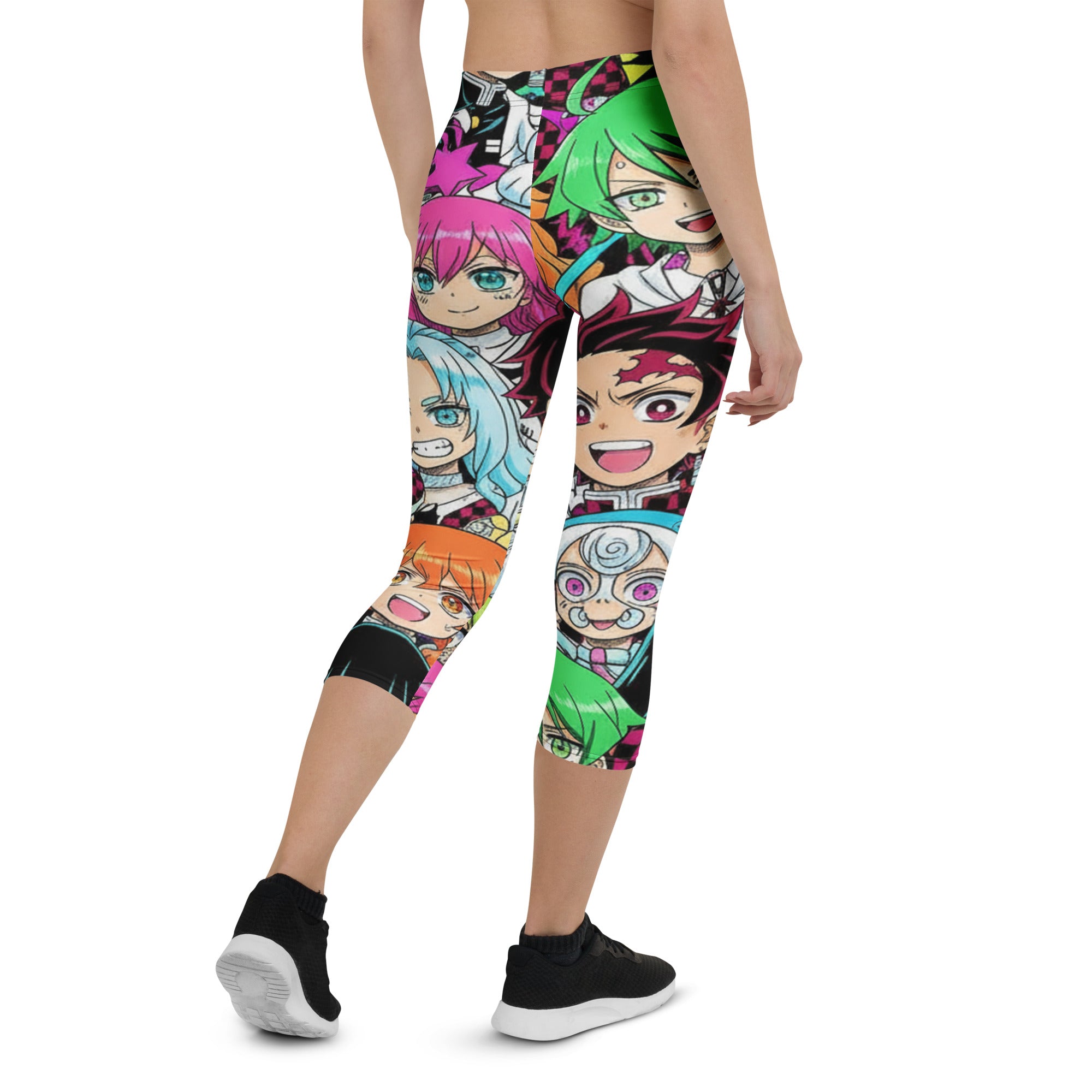 Demon Slayer Style Capri Leggings | GearBunch