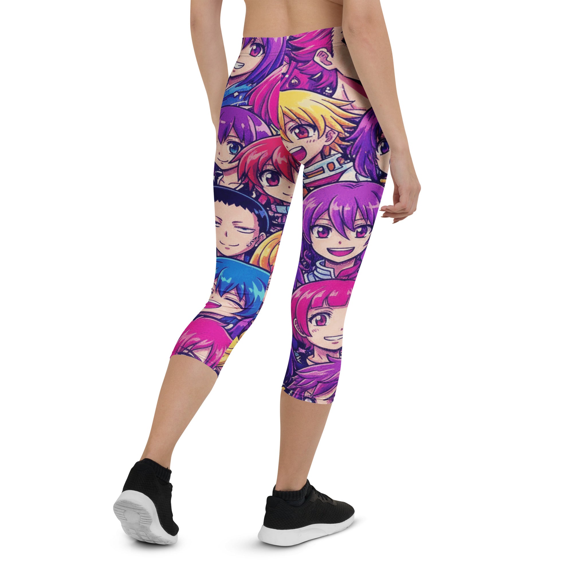 Anime Galaxy Hero Capri Leggings | GearBunch