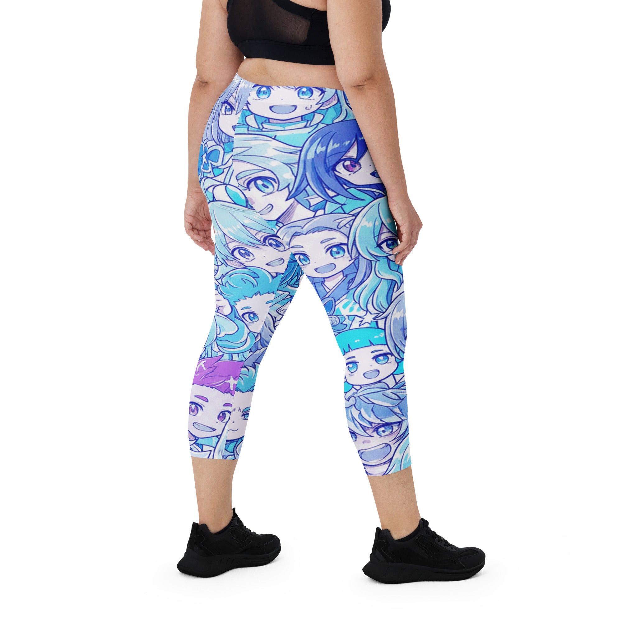 Anime Ice Kingdom Capri Leggings | GearBunch
