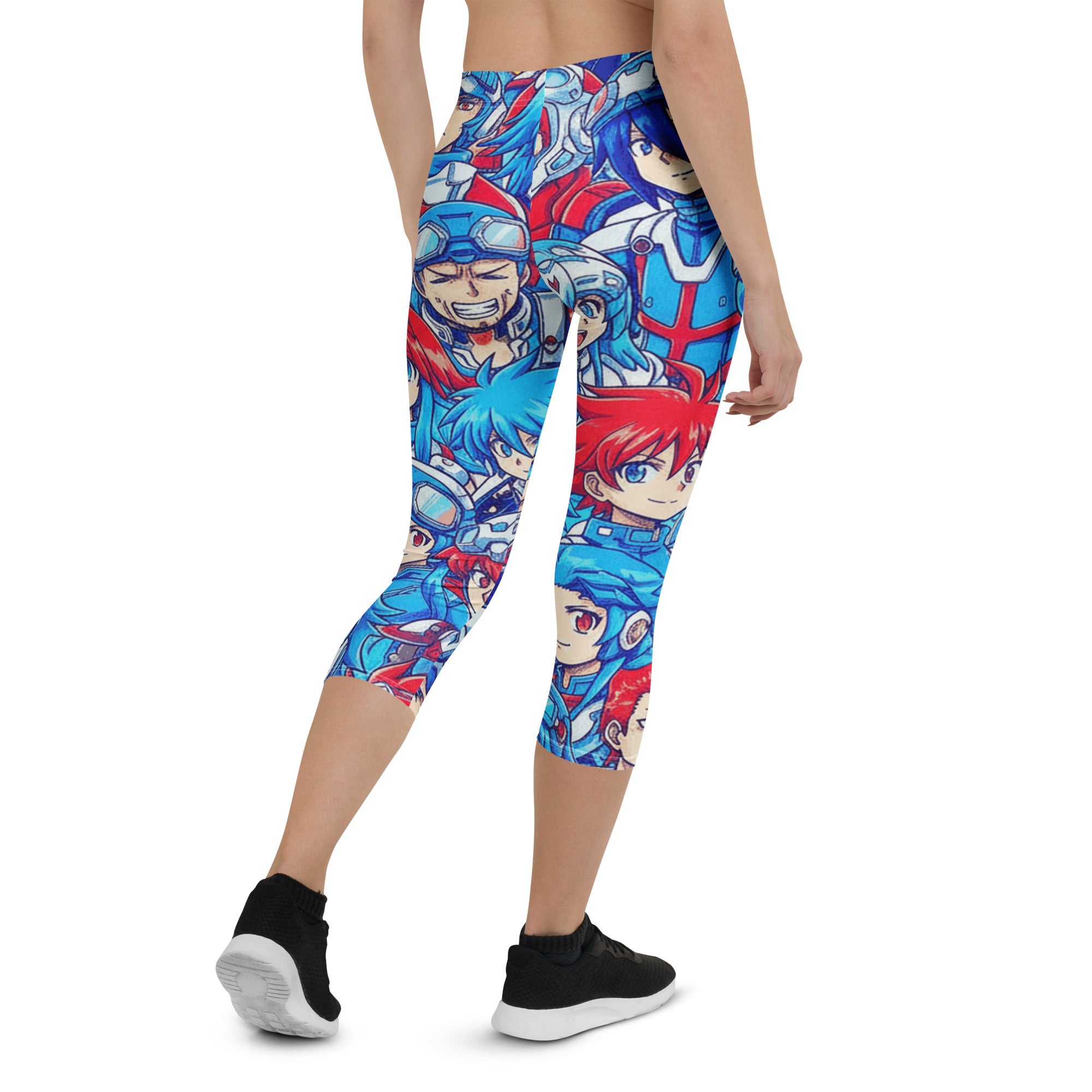 Anime Mecha Pilot Capri Leggings | GearBunch