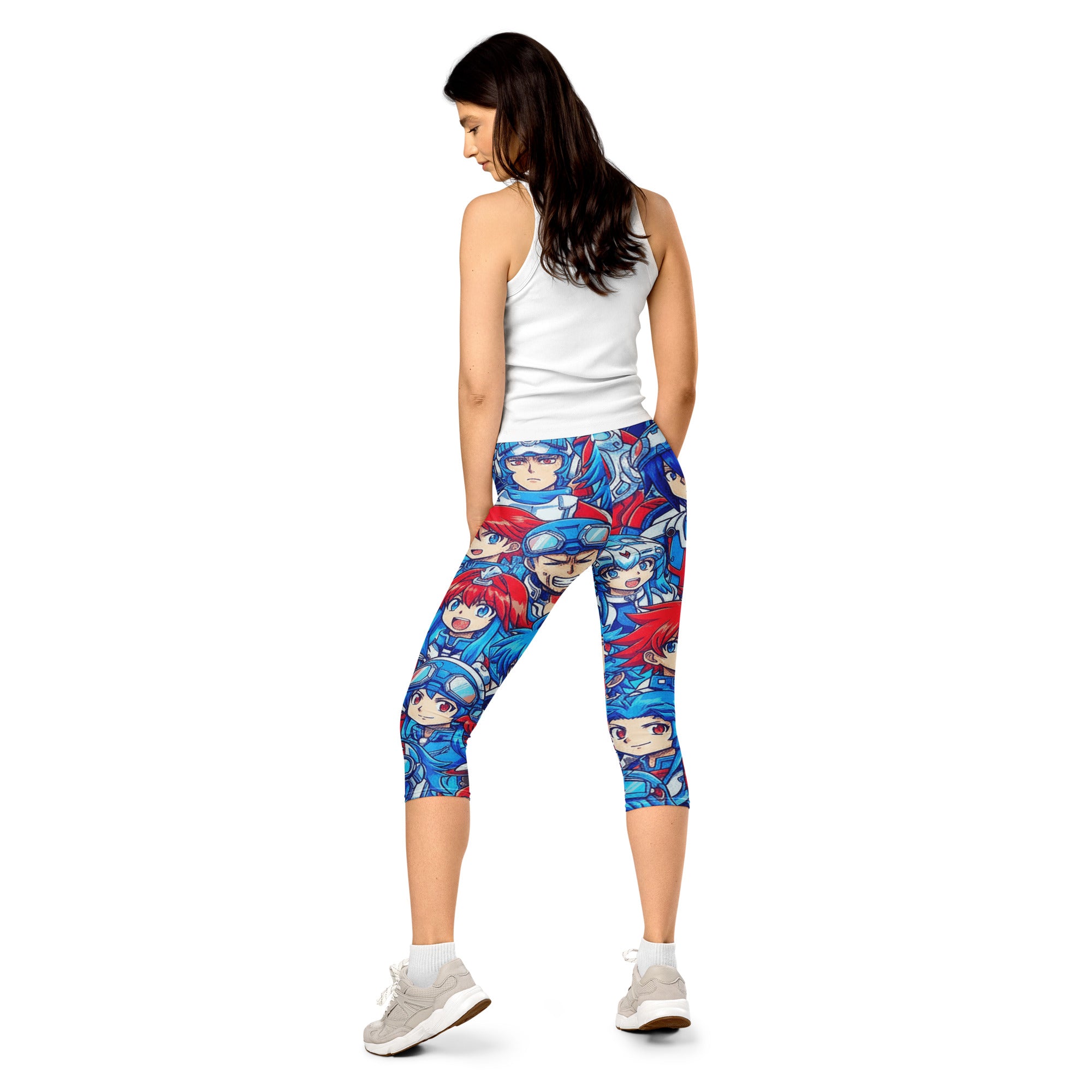 Anime Mecha Pilot Capri Leggings | GearBunch