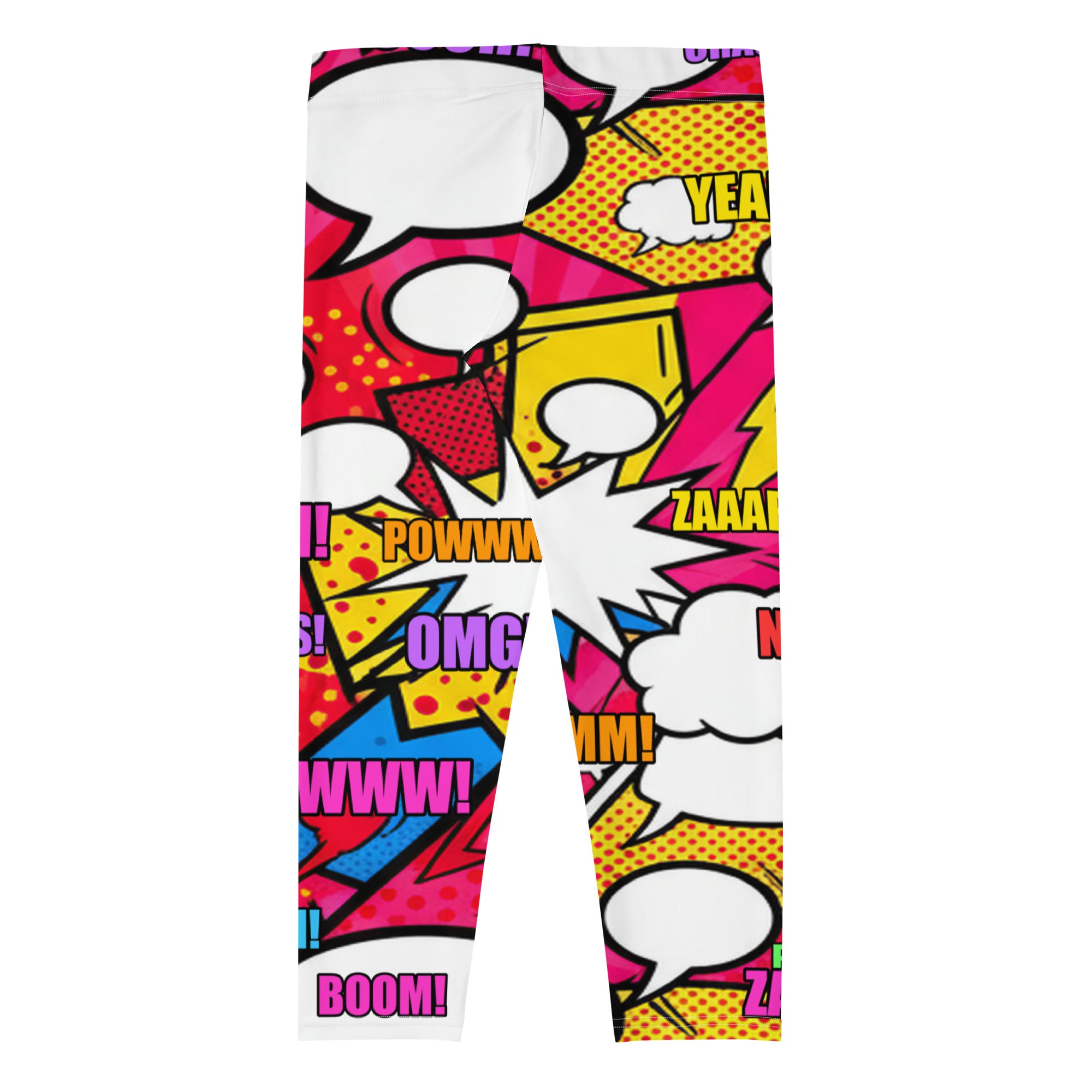 Comic Pop Retro Red Capri Leggings | GearBunch