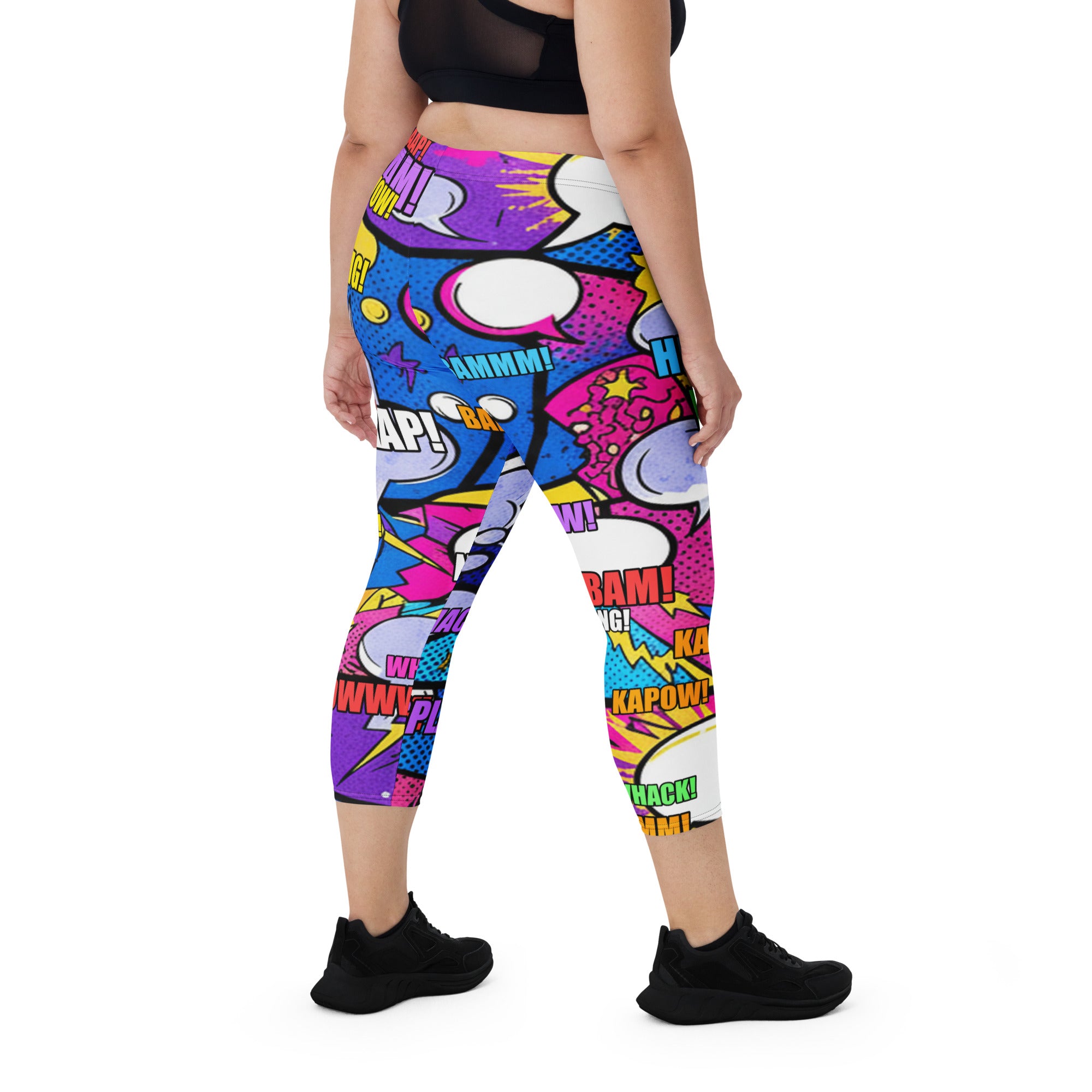 Comic Strip Cosmic Boom Capri Leggings | GearBunch