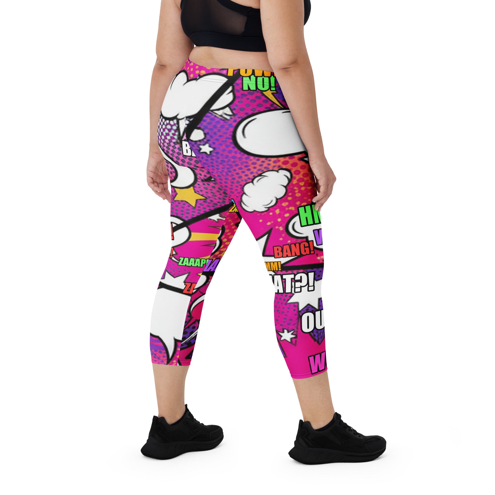 Comic Strip Girl Power Capri Leggings | GearBunch