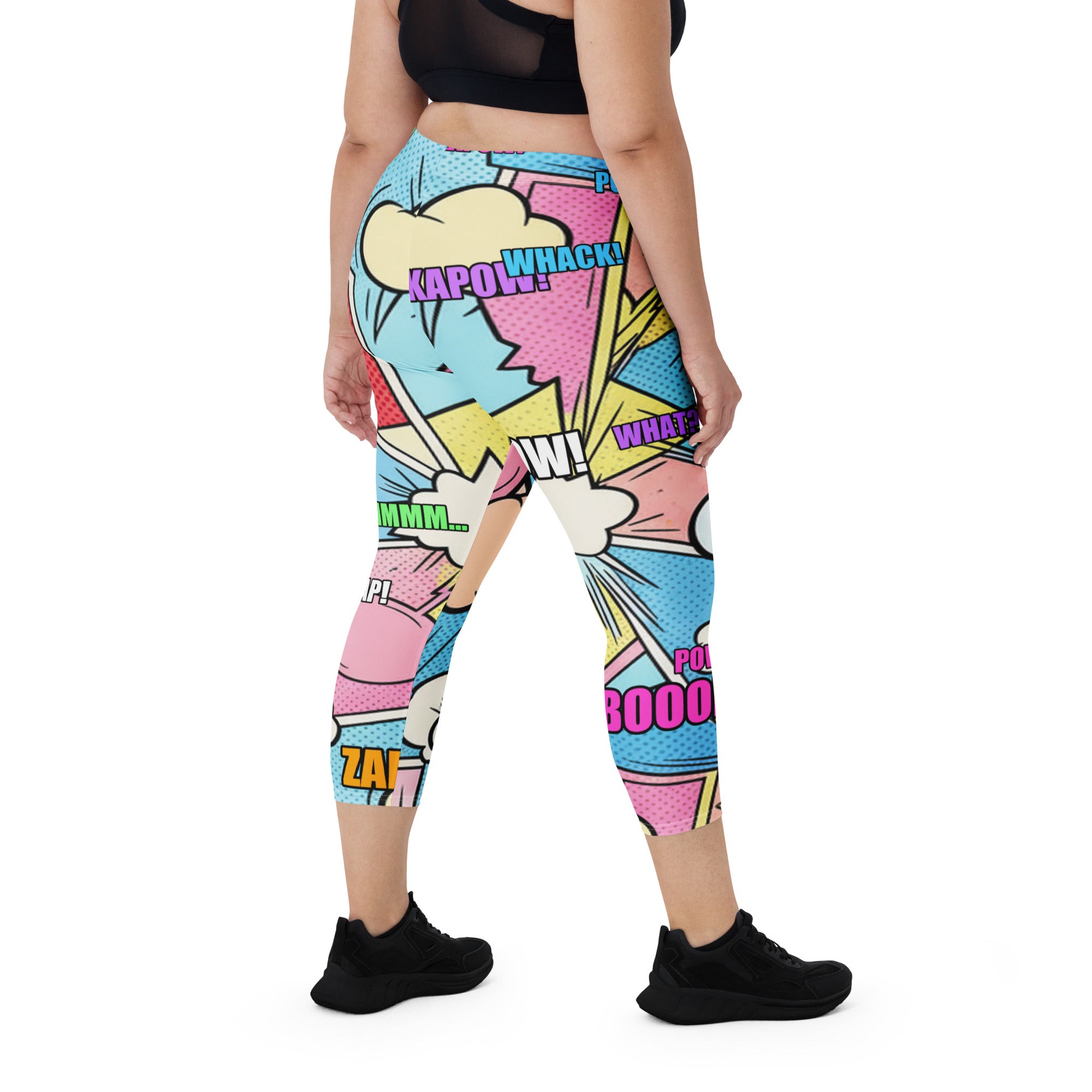 Comic Kawaii Cute Capri Leggings | GearBunch