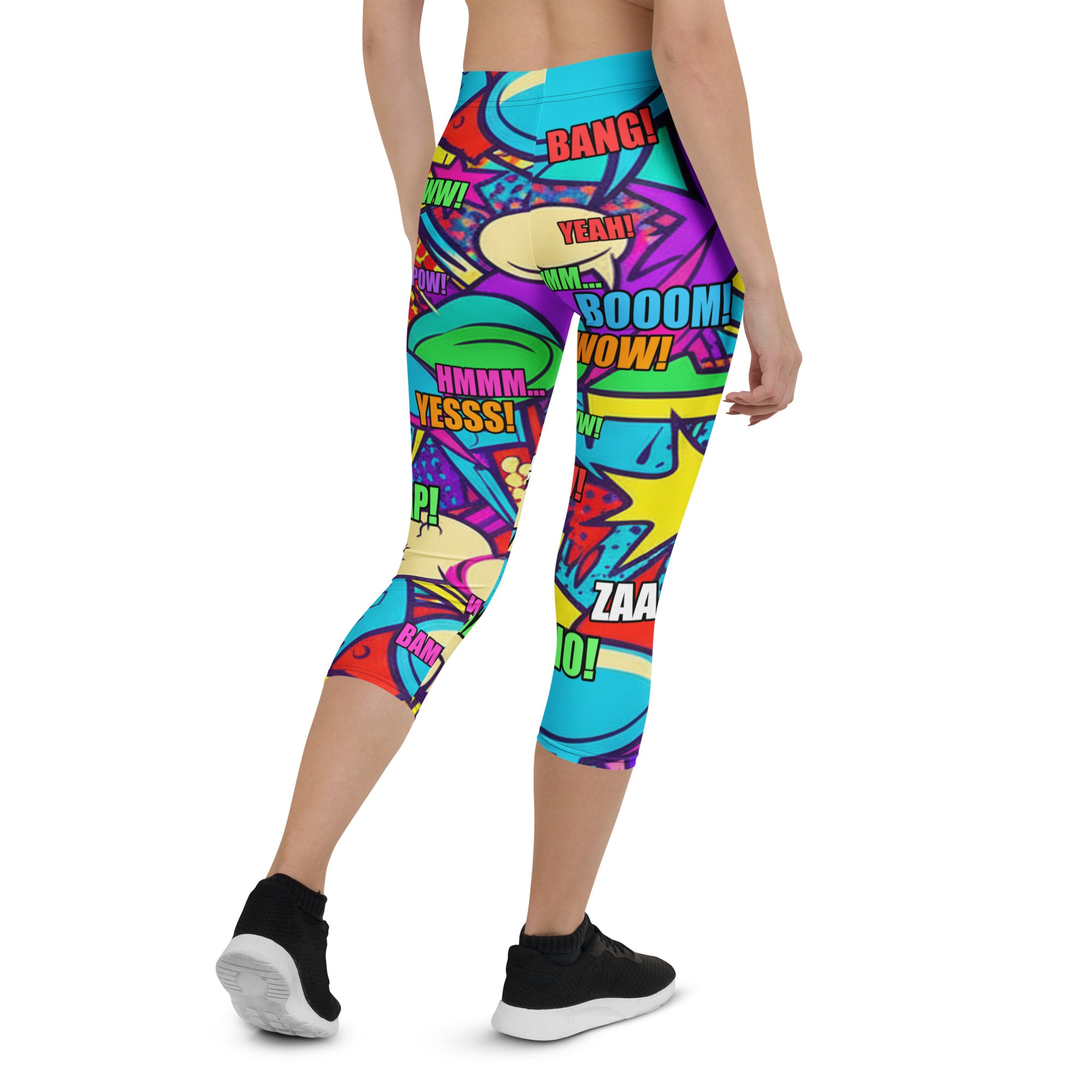 Pirate Comic Strip Capri Leggings | GearBunch