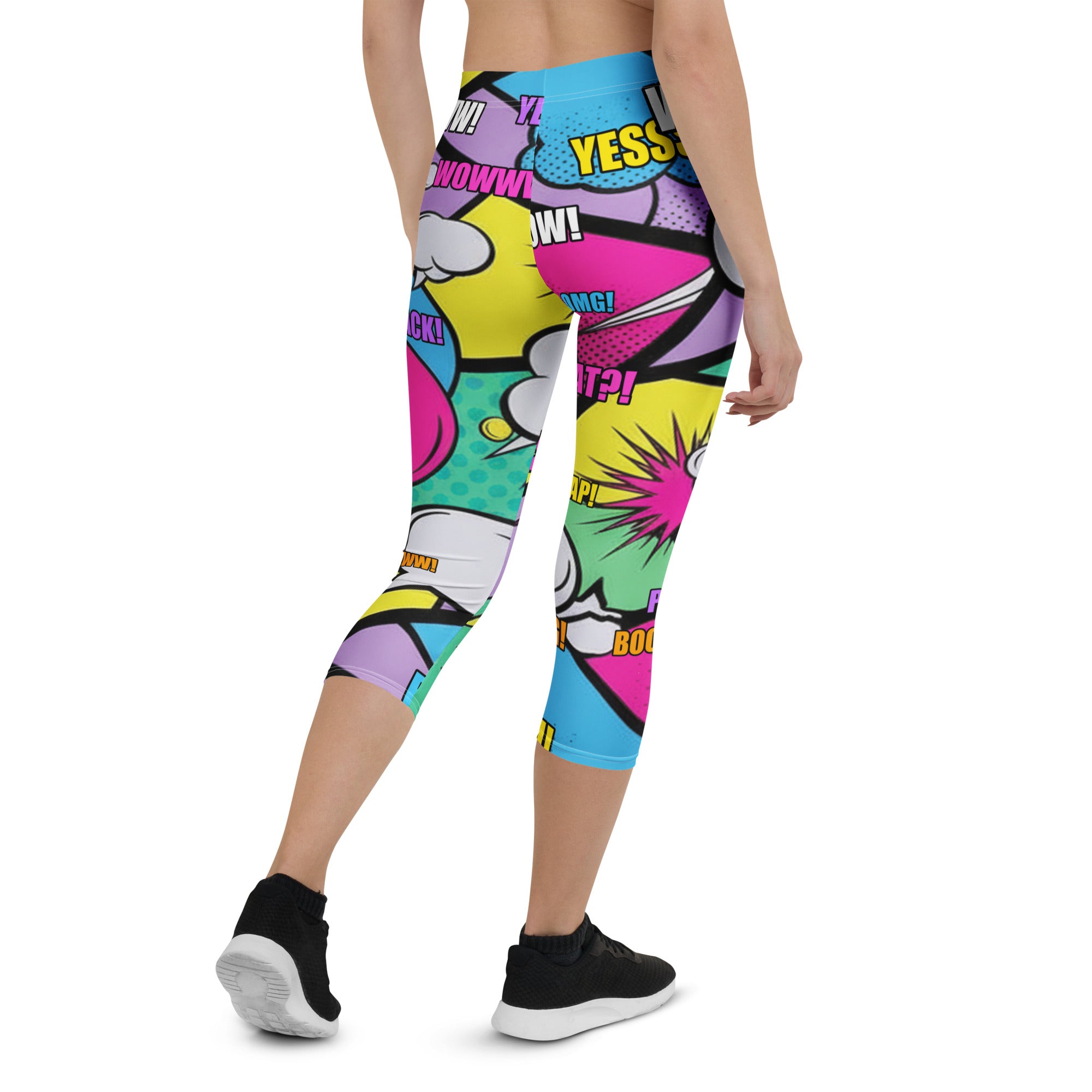 Comic Strip Pop Candy Capri Leggings | GearBunch