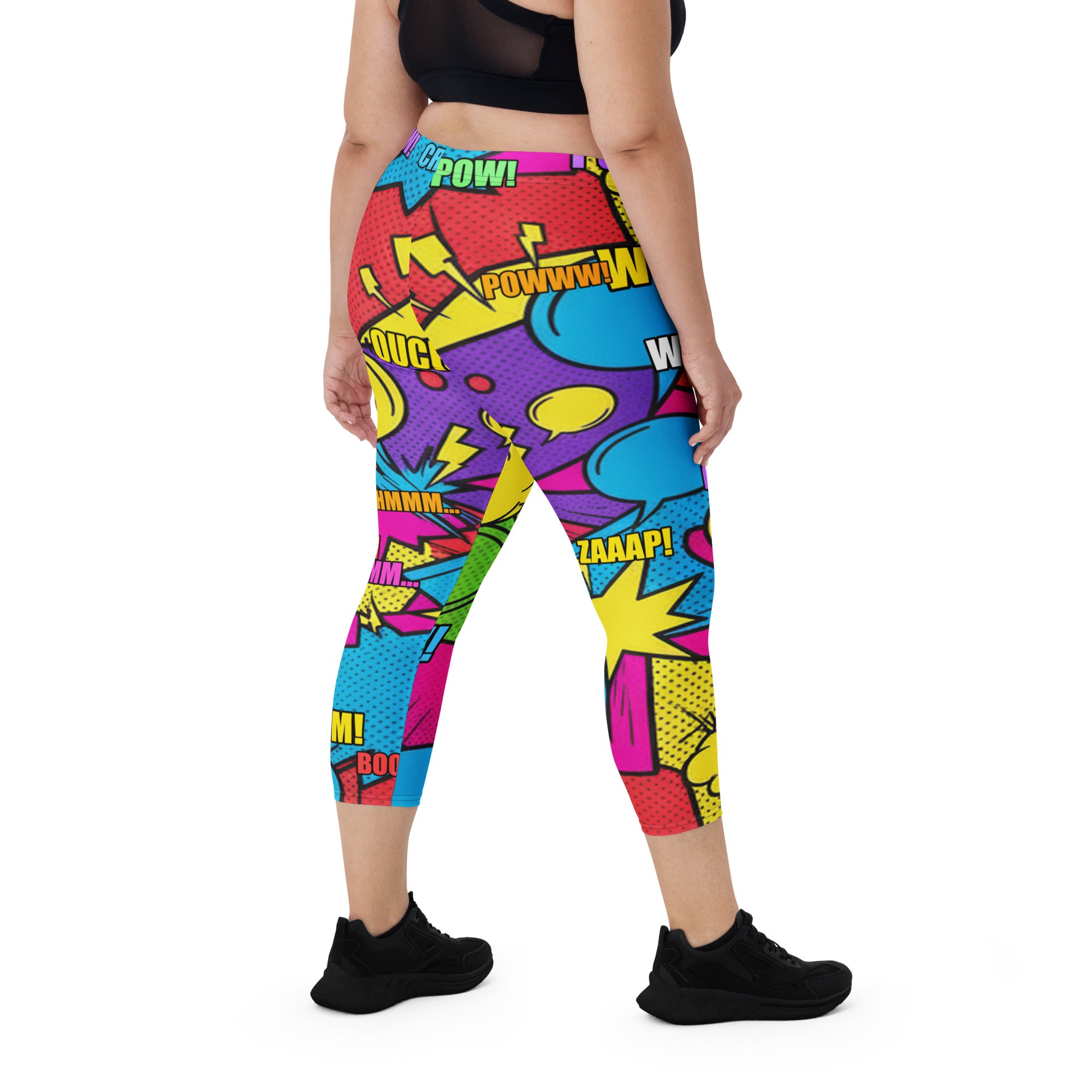 Comic Retro Sunday Capri Leggings | GearBunch