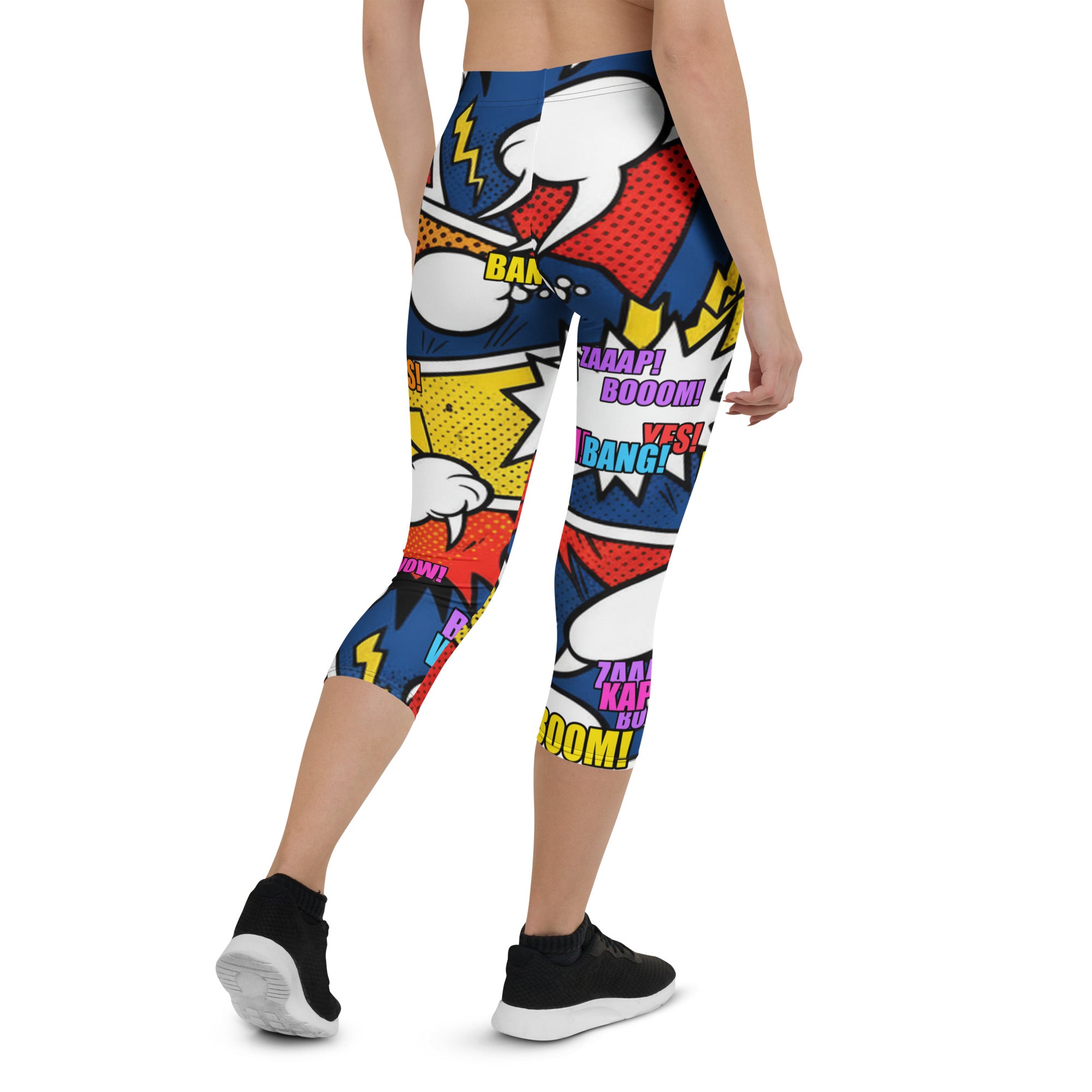 Comic Strip Thunder Punch Capri Leggings | GearBunch