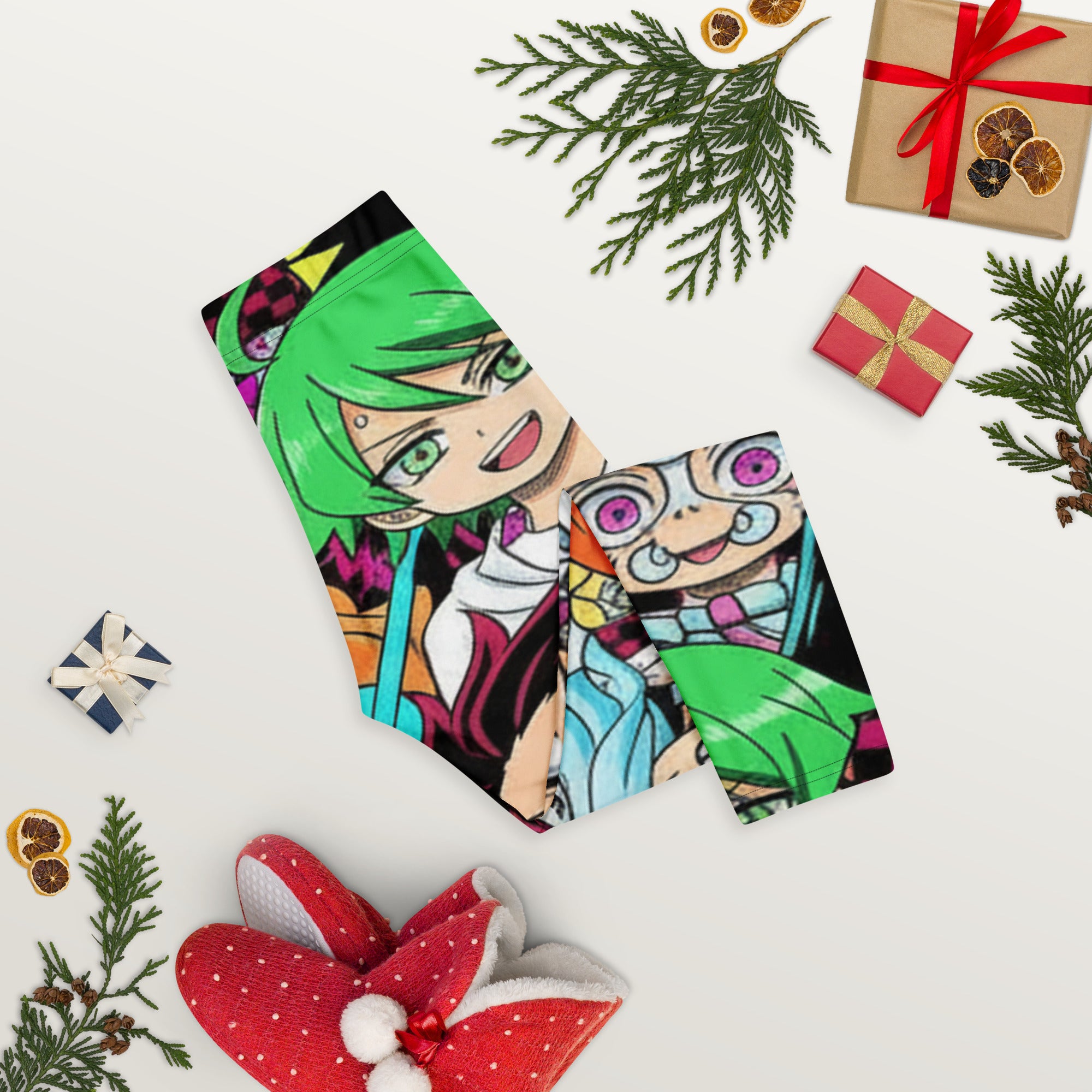 Demon Slayer Style Capri Leggings | GearBunch