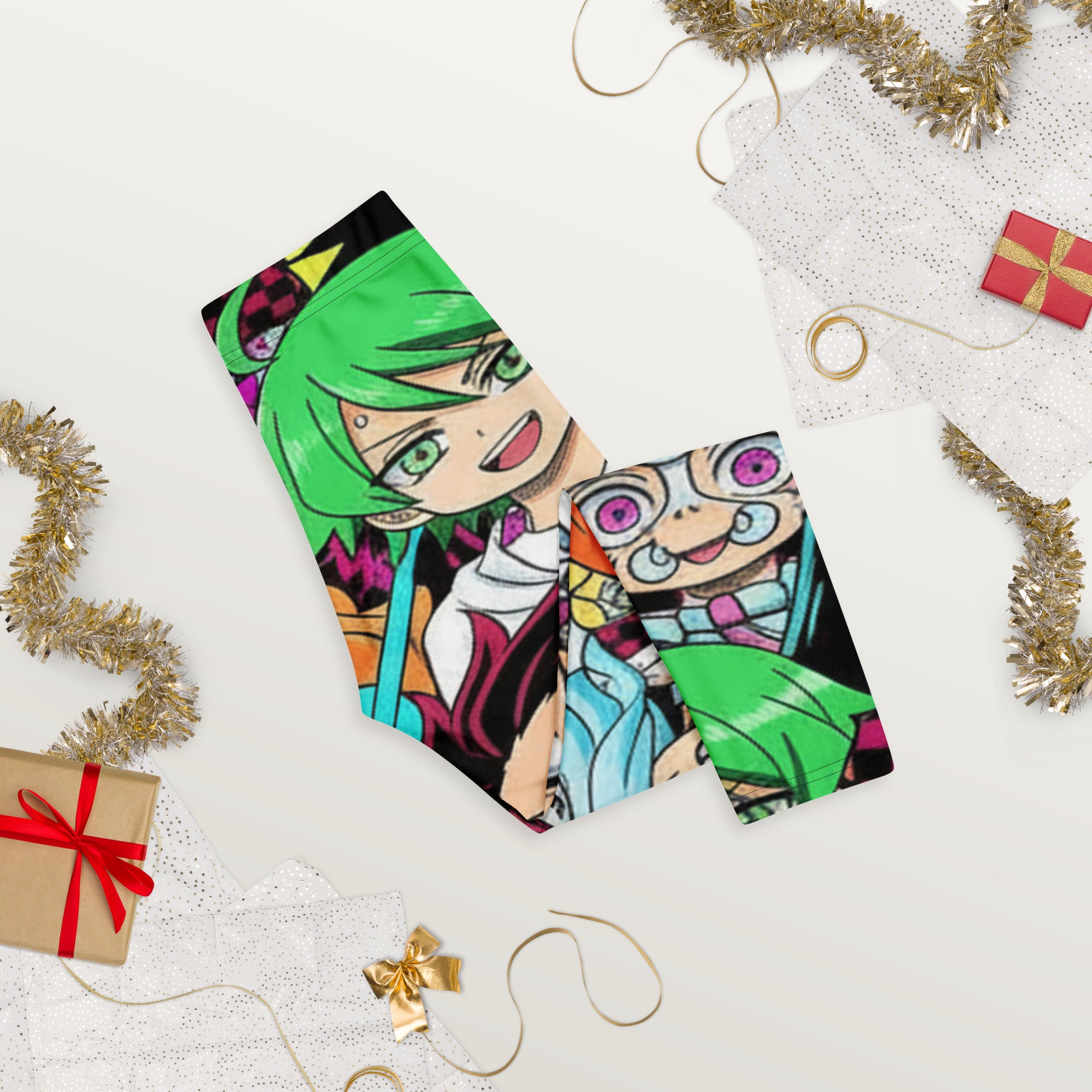 Demon Slayer Style Capri Leggings | GearBunch