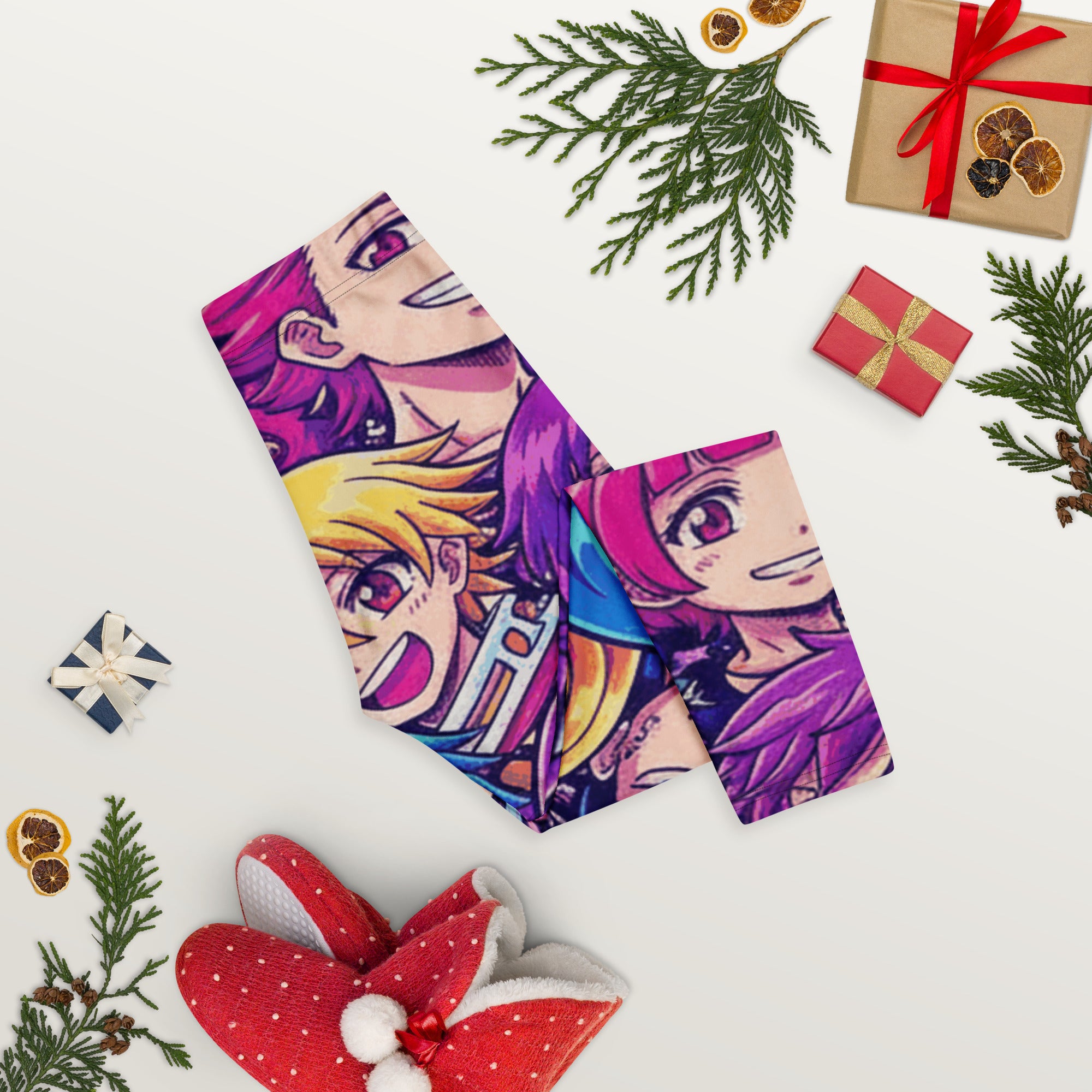Anime Galaxy Hero Capri Leggings | GearBunch