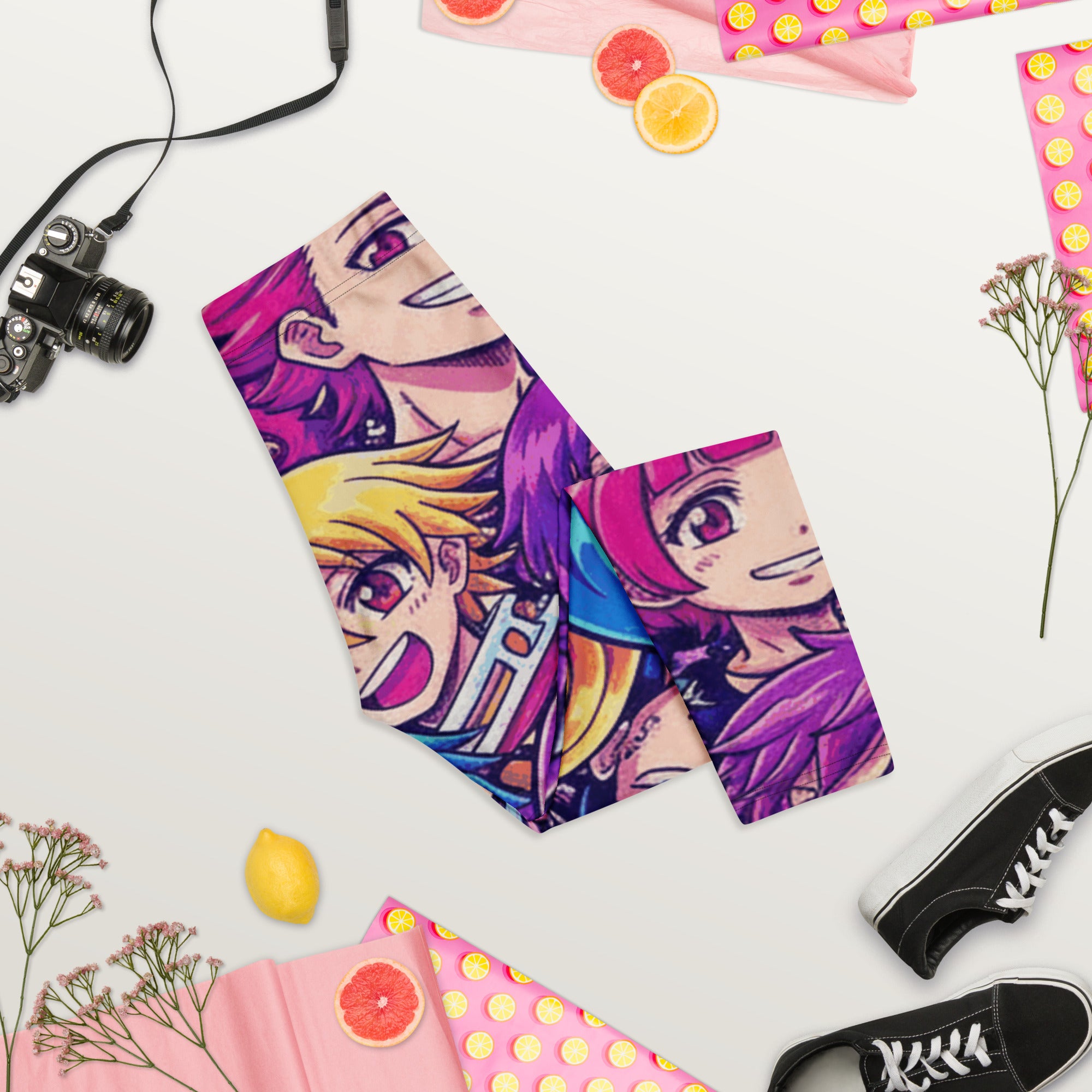 Anime Galaxy Hero Capri Leggings | GearBunch