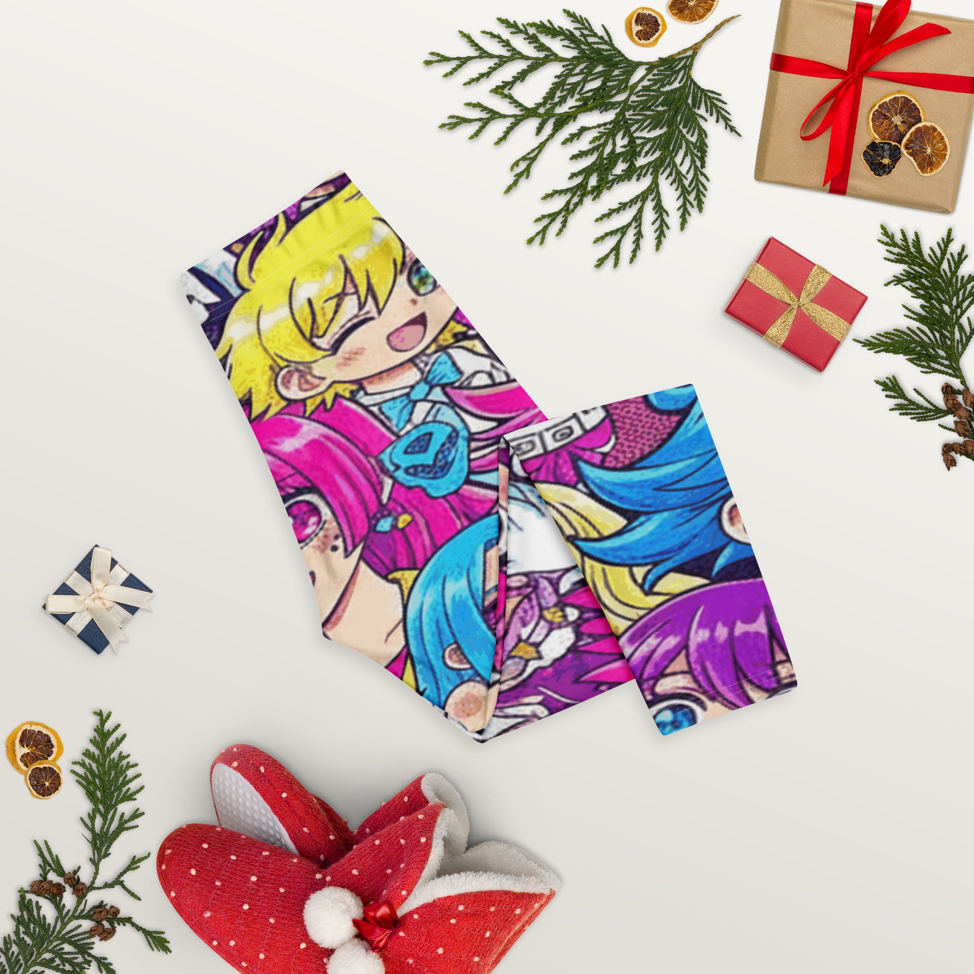 Anime Collage Pop Idol Capri Leggings | GearBunch