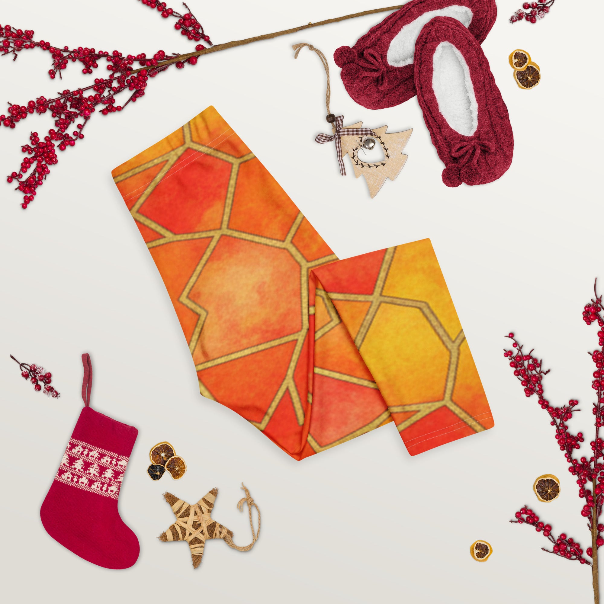 Sunset Blaze Capri Leggings | GearBunch